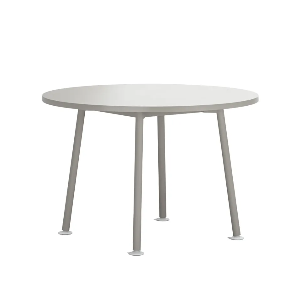 Landa Table - H730, Round D1100, Grey Laminate - Stone Grey