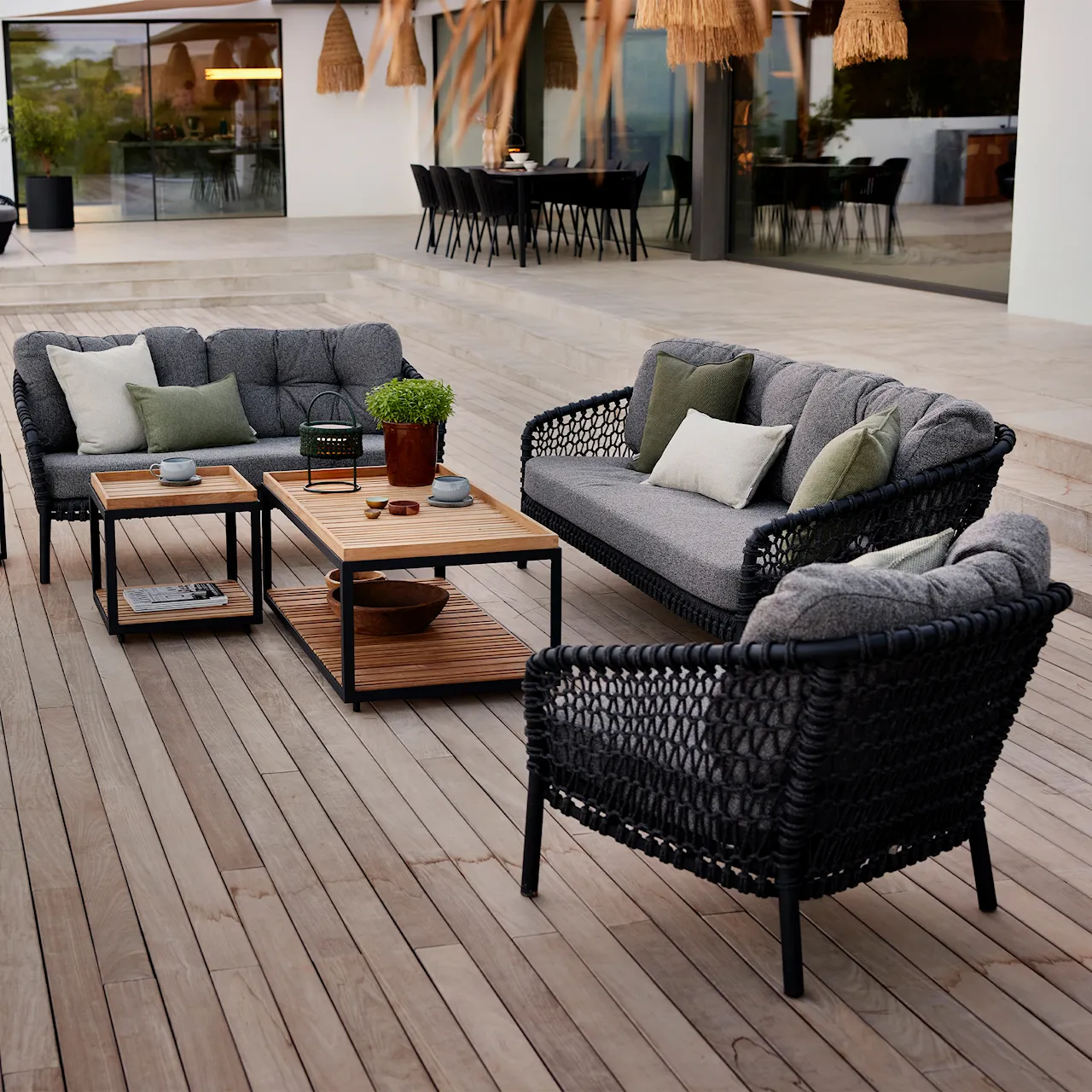 Ocean Large 3-seters utesofa