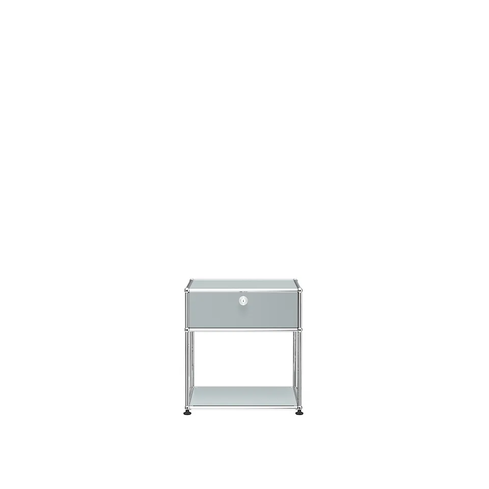 USM Haller Nightstand P2 - USM Matte Silver