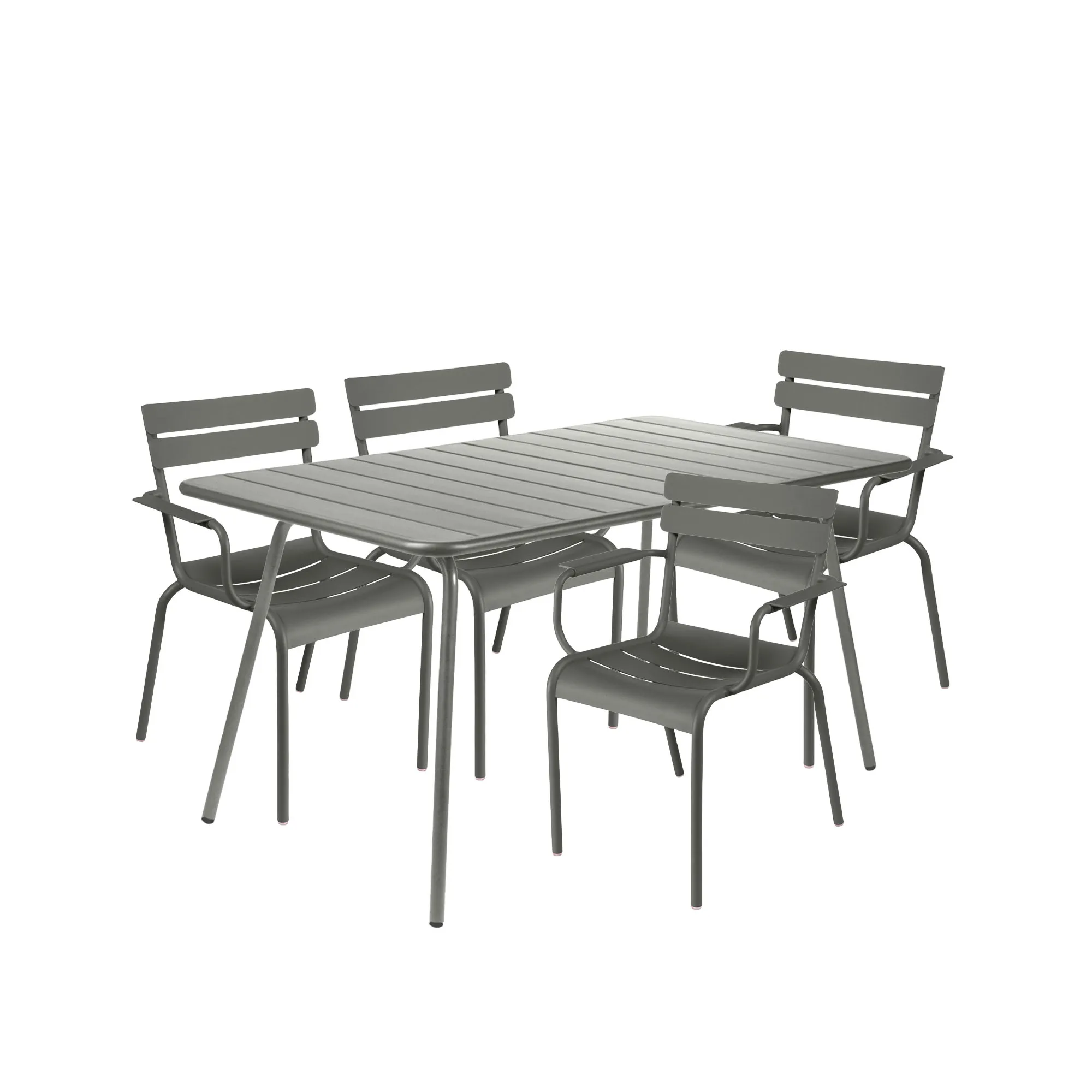 Luxembourg spisegruppe bord & 4 karmstoler - 1