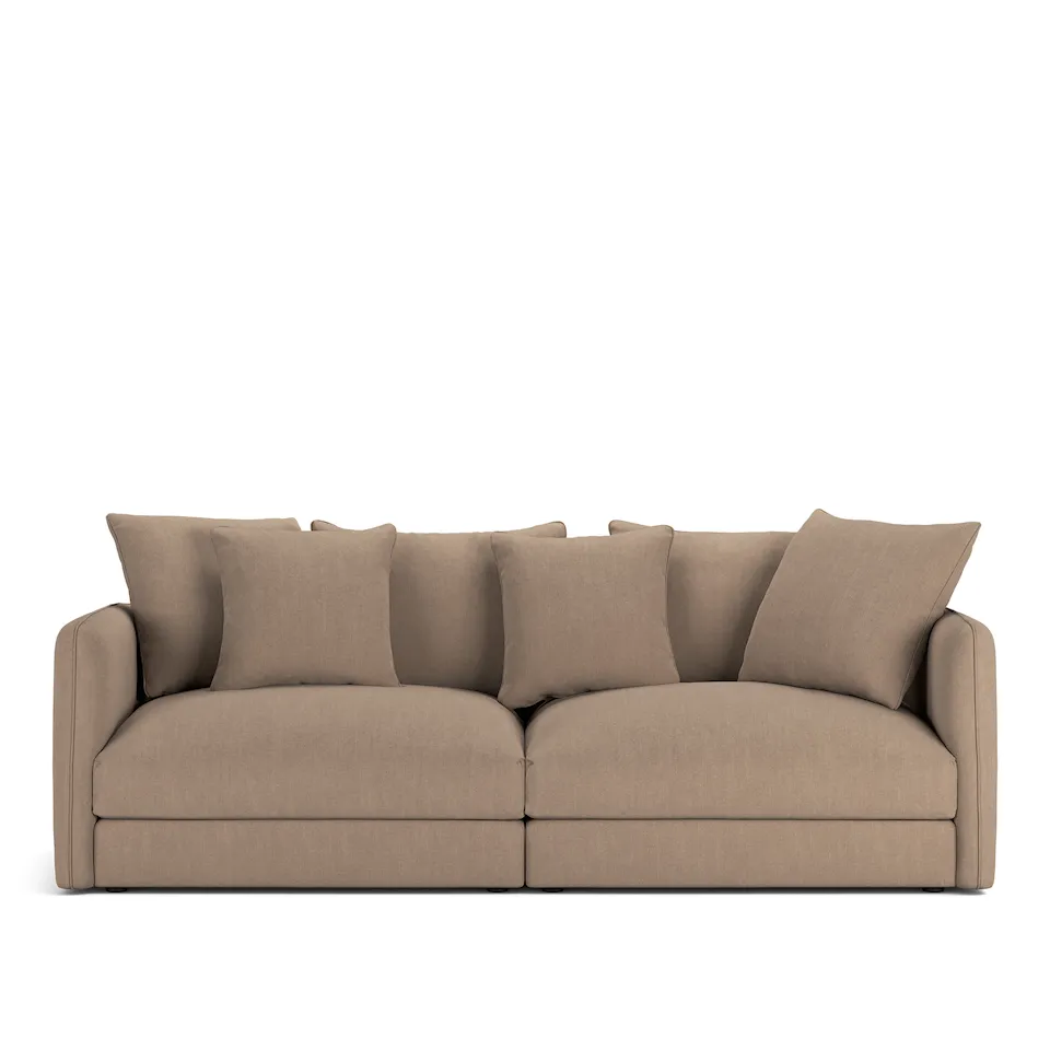 Pavarotti 2,5-Seater Shadow Khaki Fixed Upholstery