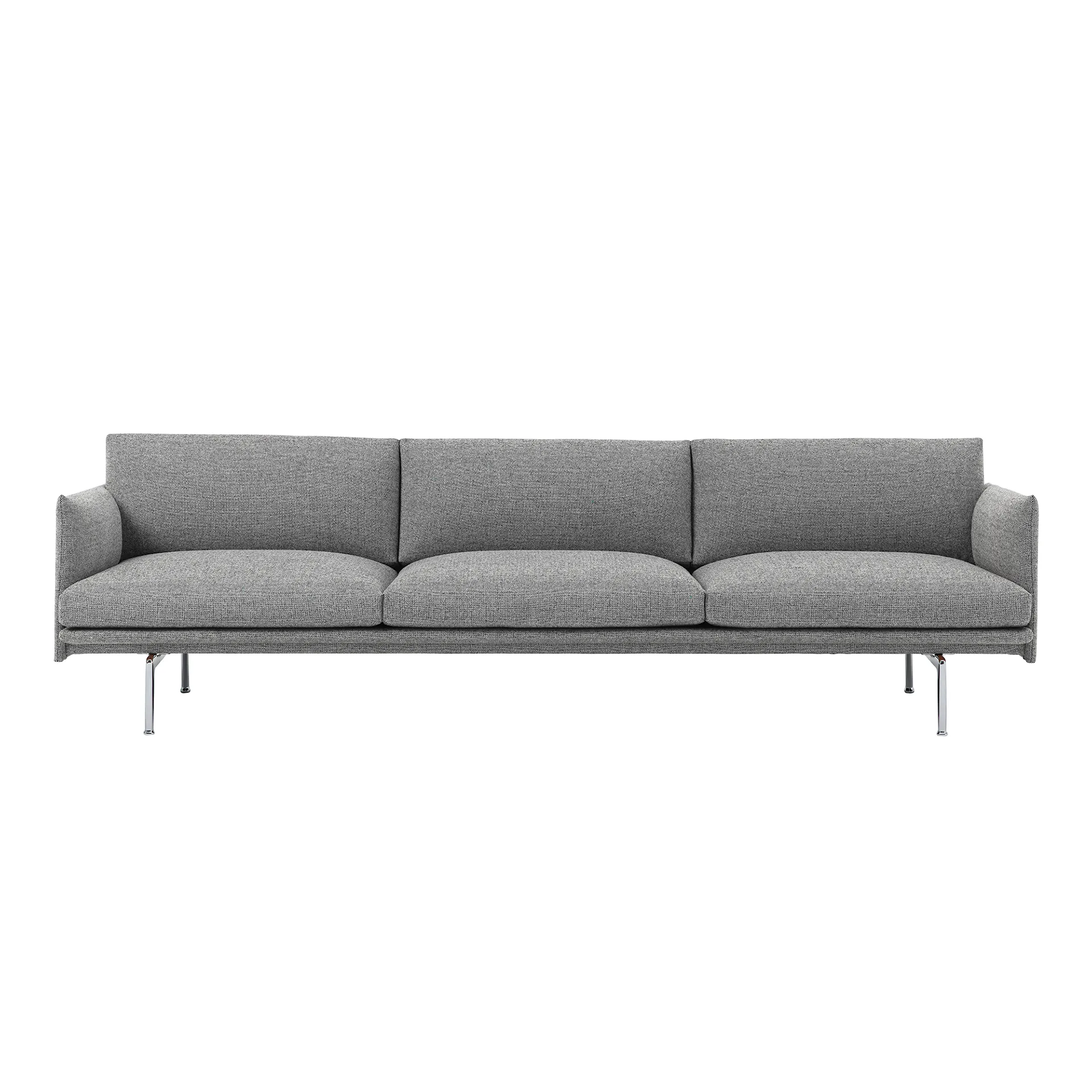 Outline 3 1/2-Seater / Polished Aluminium Base - Muuto - Anderssen & Voll  - NO GA