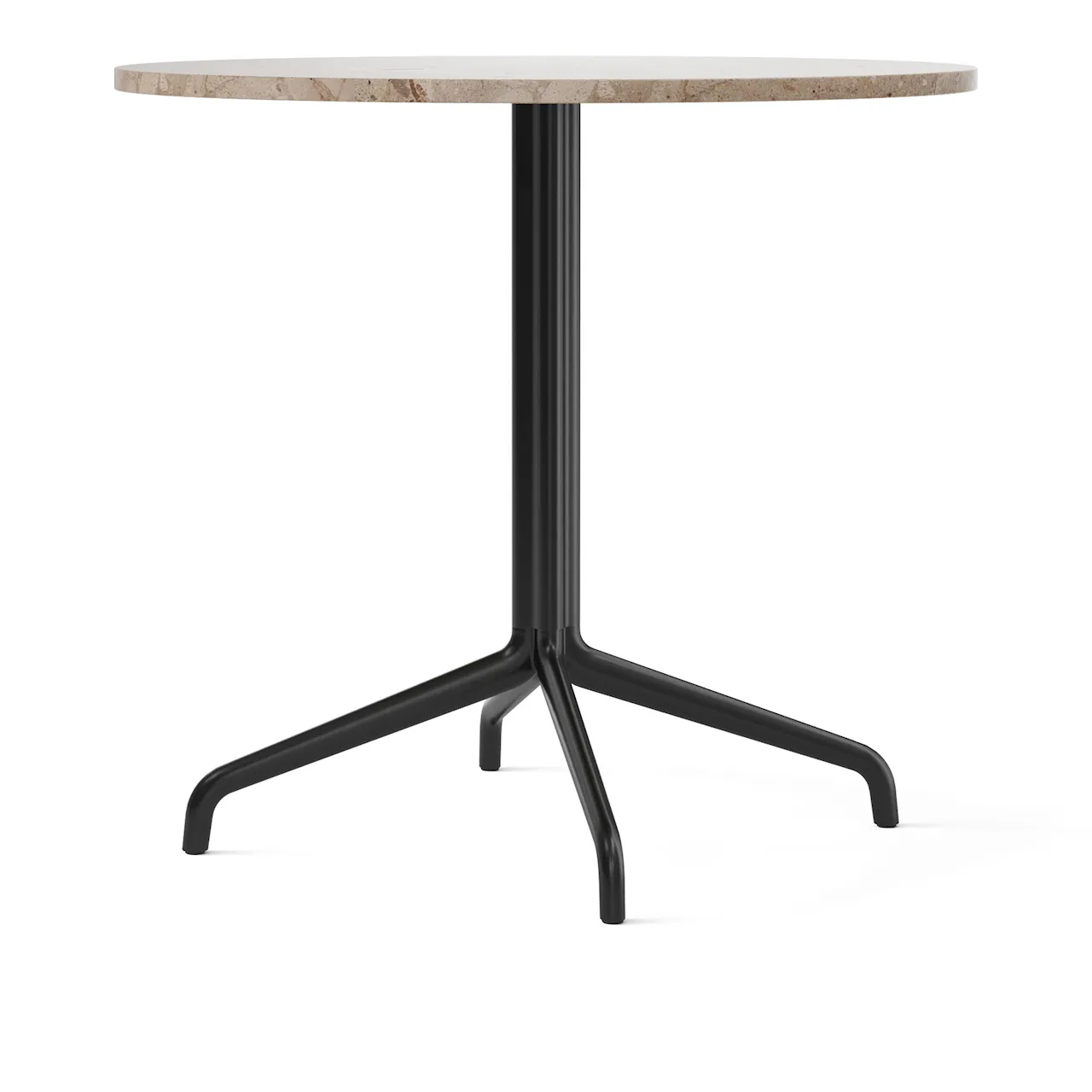 Harbour Column Dining Table 4-star - Black/Off White - Ø80 cm