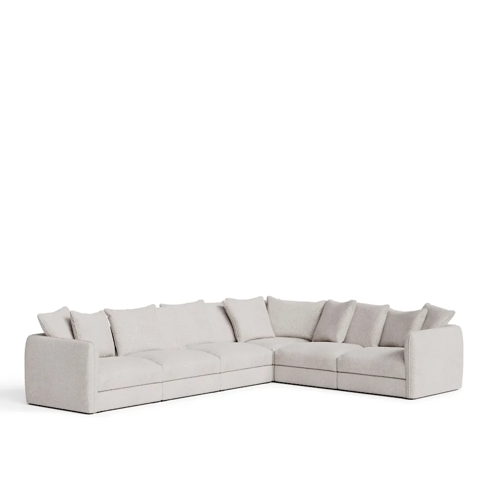 Pavarotti 6-Seater Corner - Ascot White