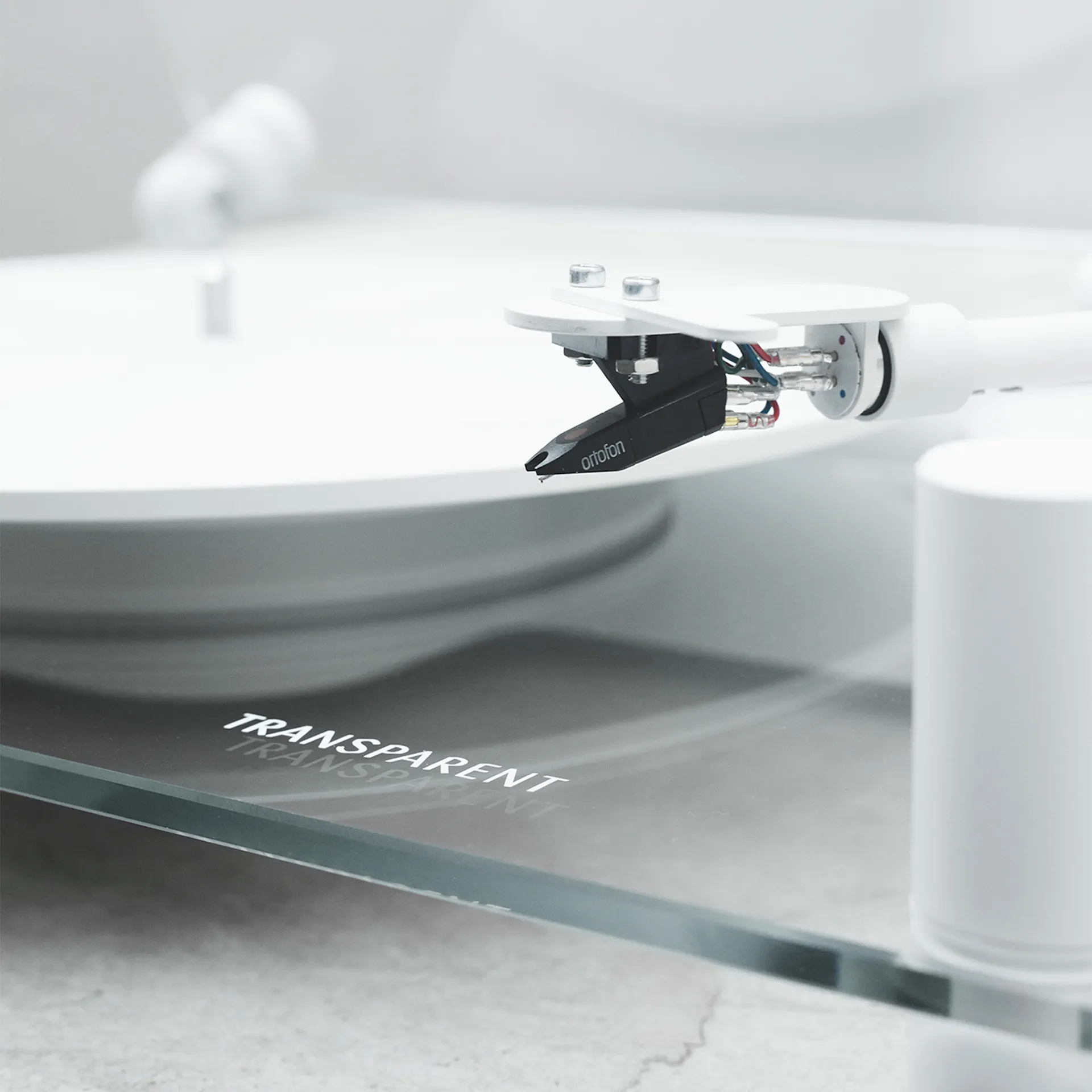 Transparent Turntable - White - Transparent Sound - NO GA