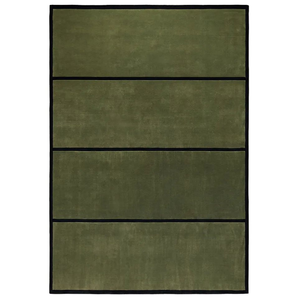 Norr Mälarstrand 01 Green/Black ullteppe