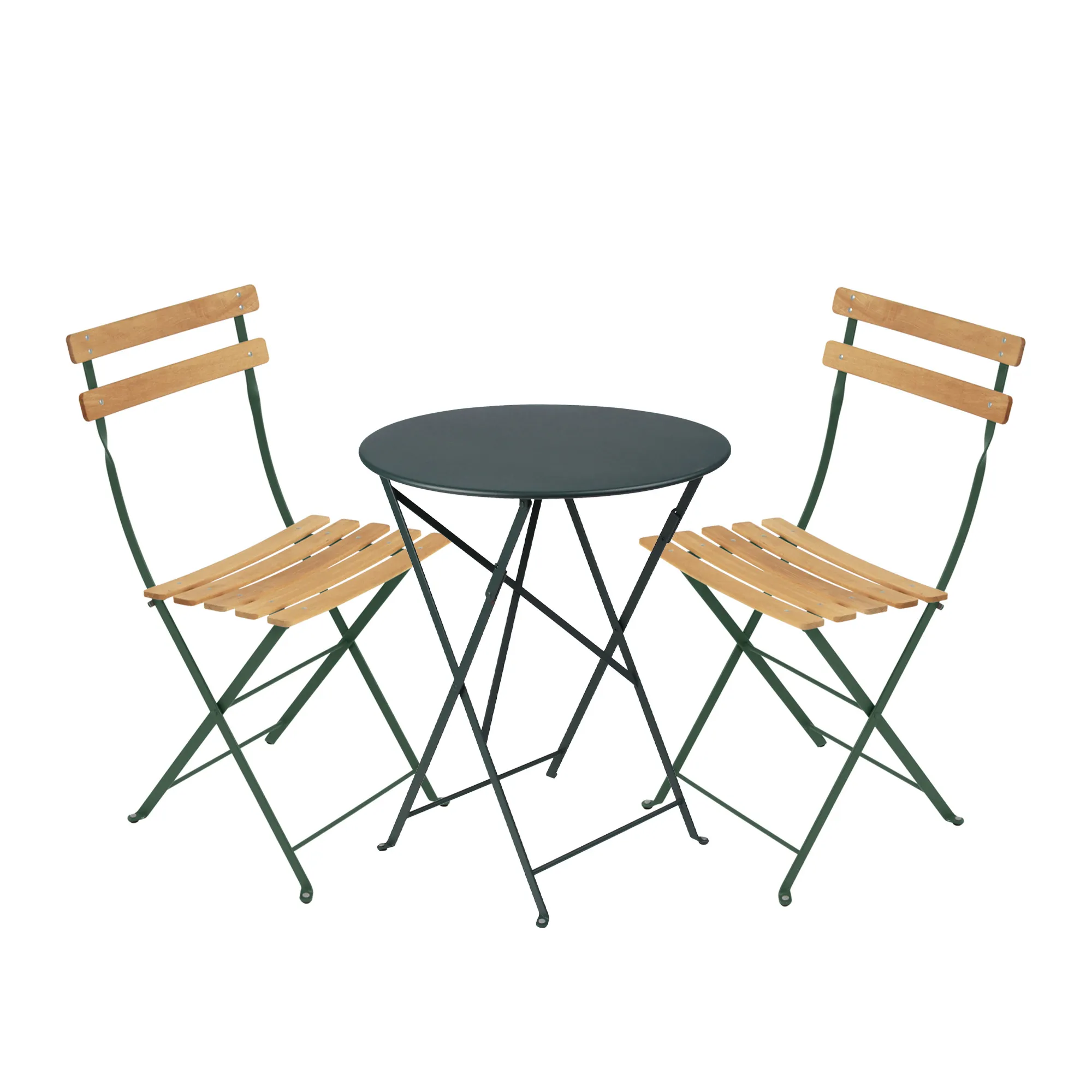 Bistro spisegruppe Ø60cm & 2 tre stoler - 1