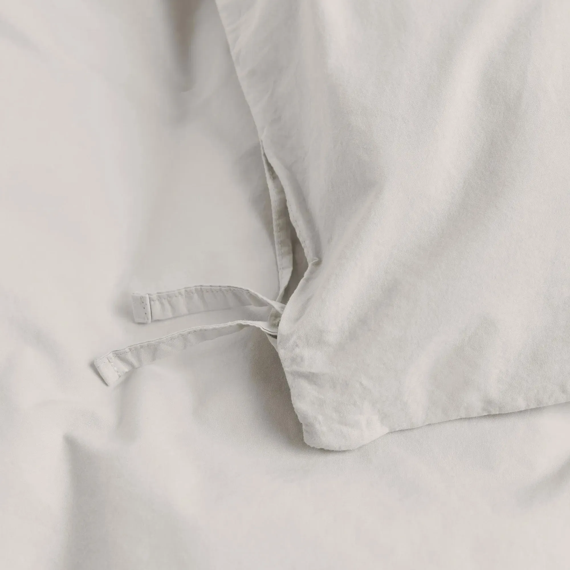 Percale Solid Soft Grey dynetrekk - 3