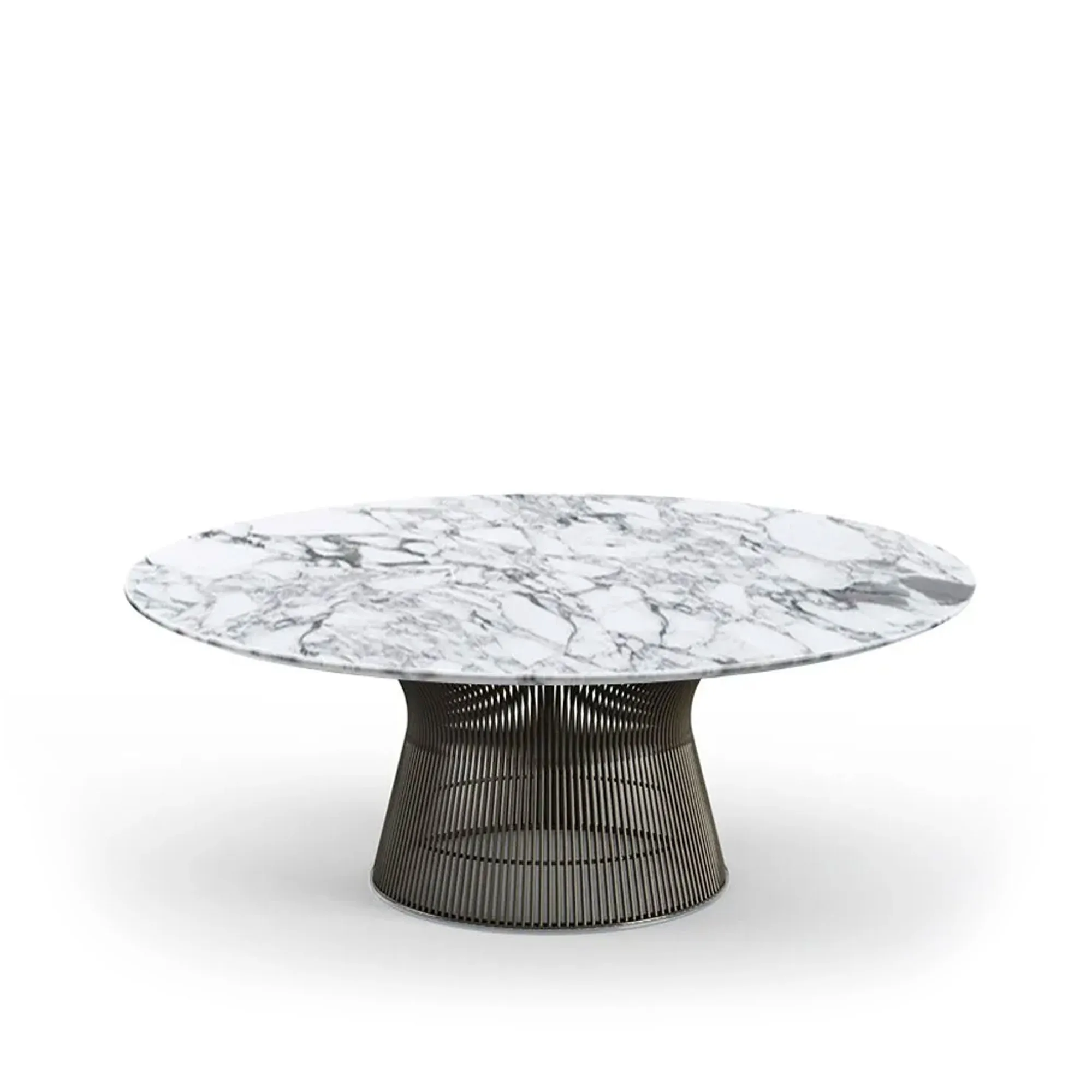 Platner salongbord Ø 92 cm Bronse Metallic - 1
