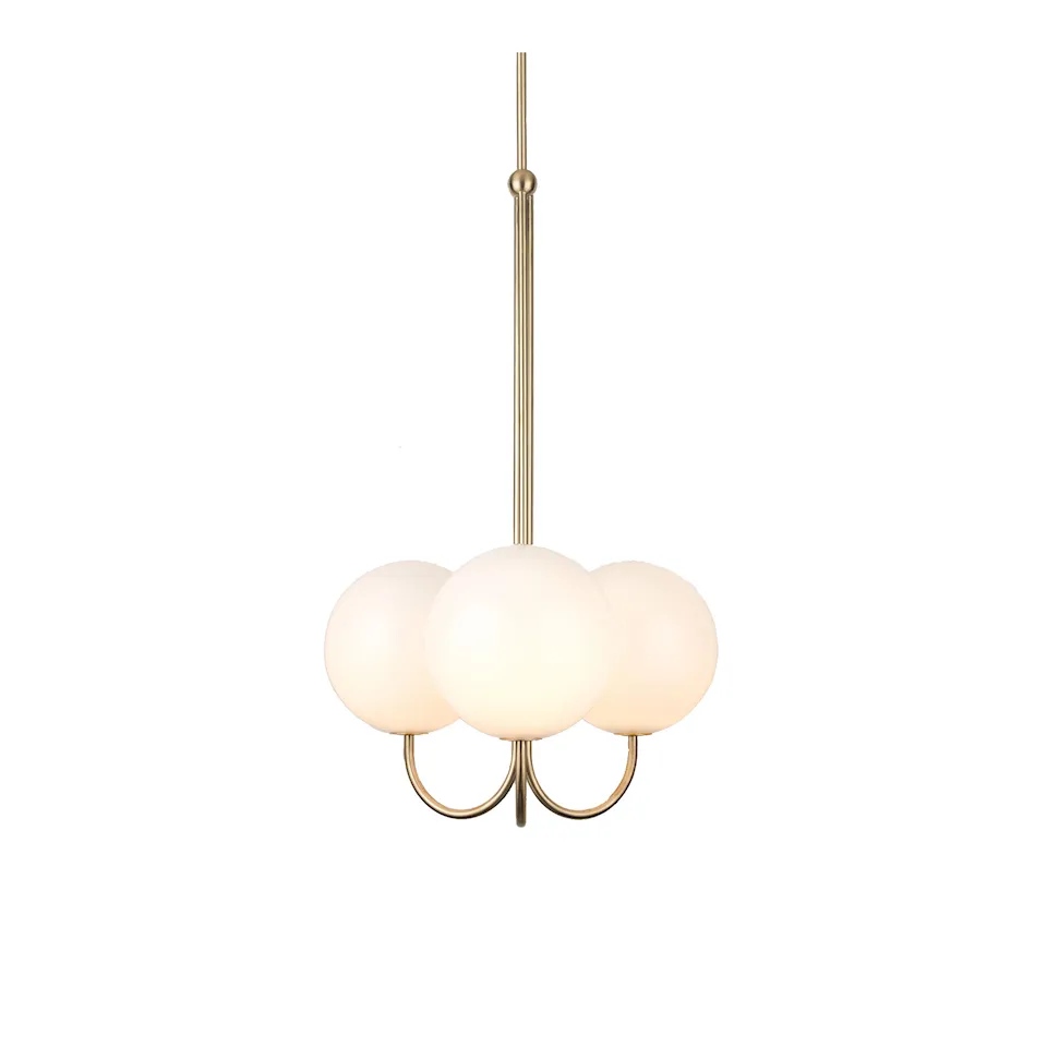 Triple Angle Pendant Satin Brass