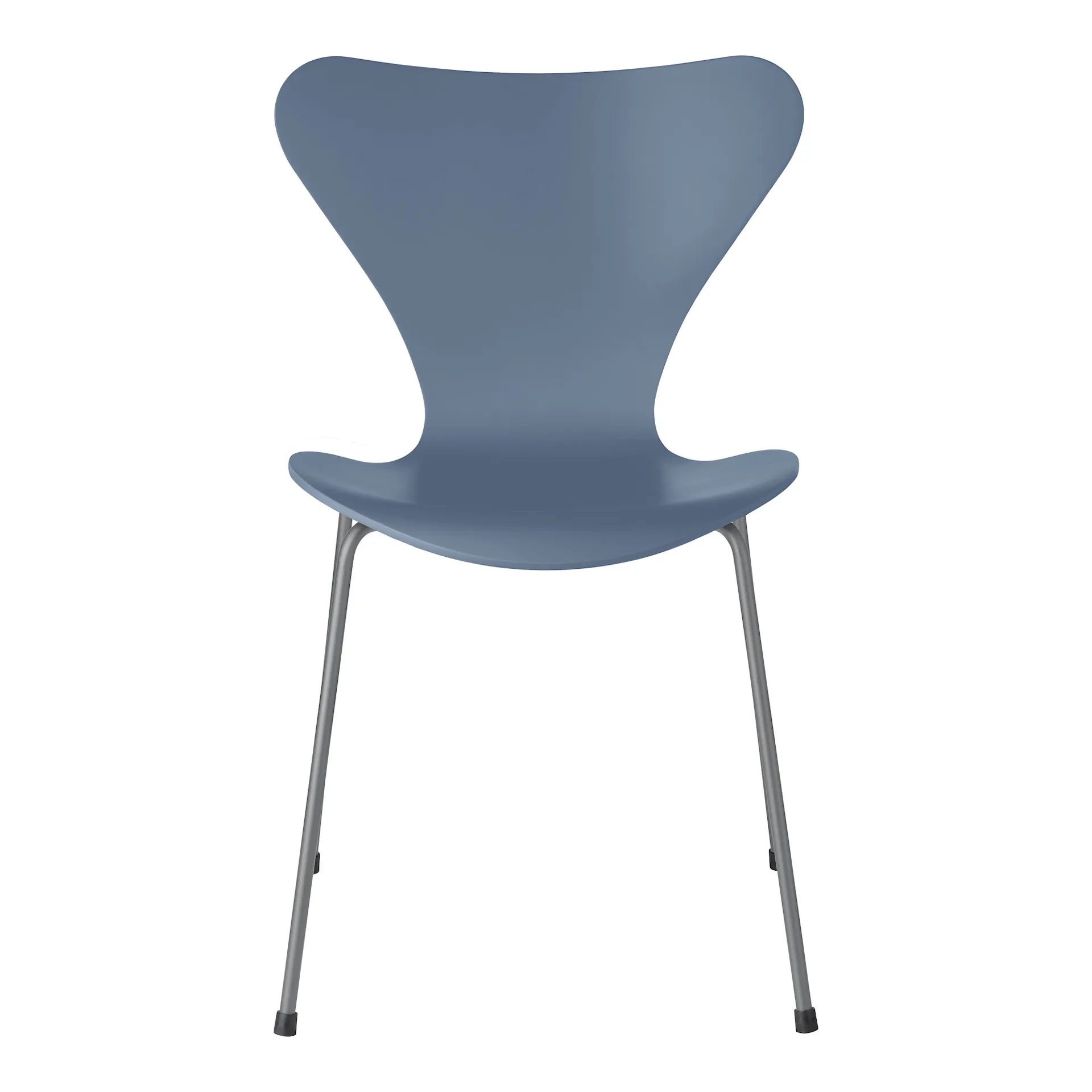 Series 7 stol 3107 bøkfiner stålunderstell sølvgrå - Fritz Hansen - Arne Jacobsen - NO GA