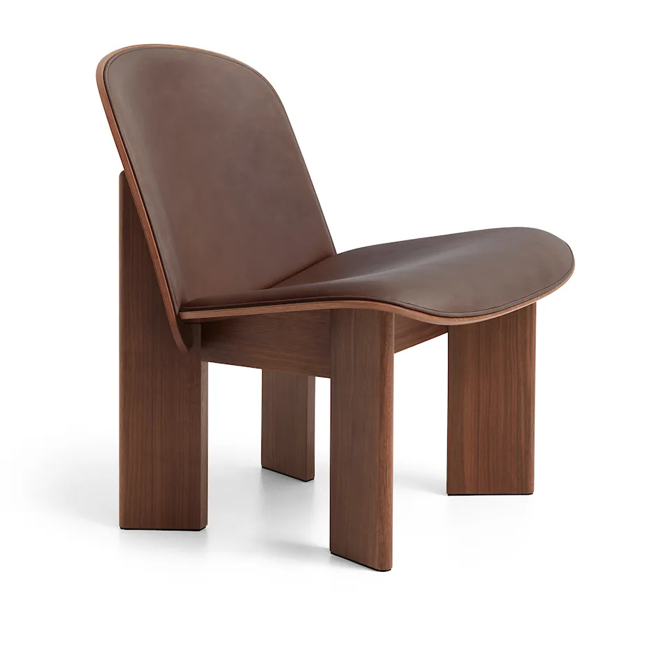 Chisel lenestol Front Upholstery Walnut