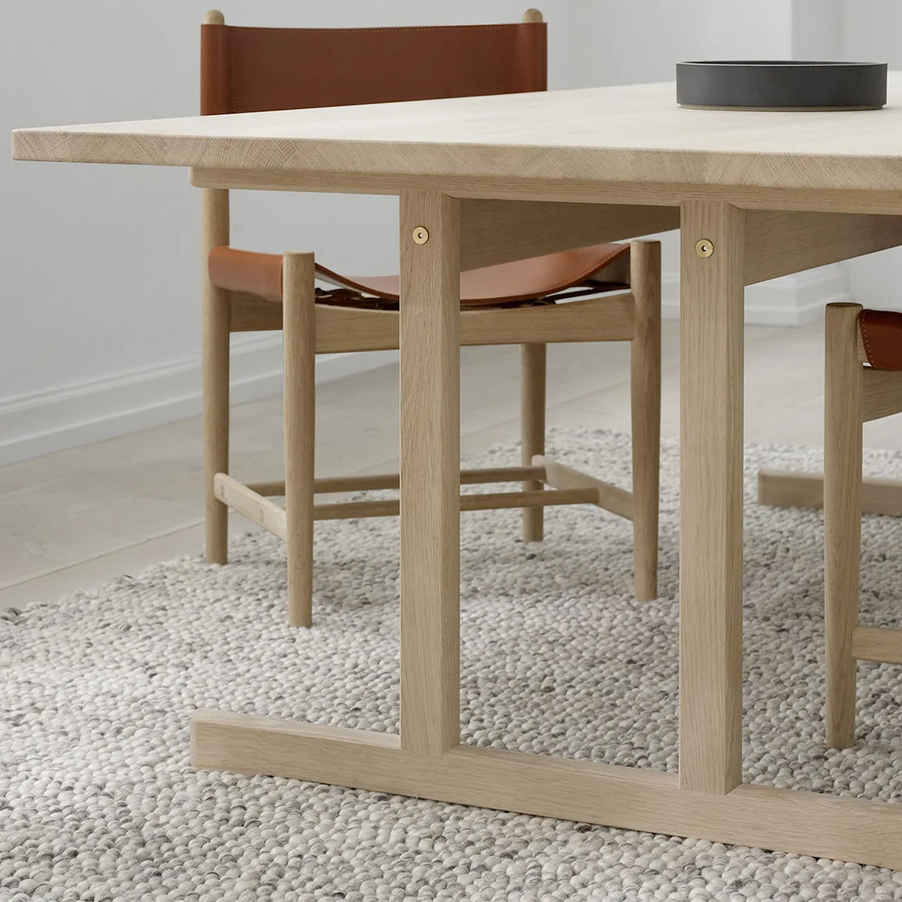 Mogensen 6386 Table, 245 x 97,5 cm, Oak soap