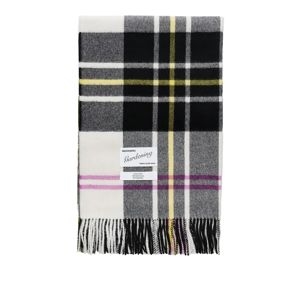 Queen Blanket - Elektro White Tartan