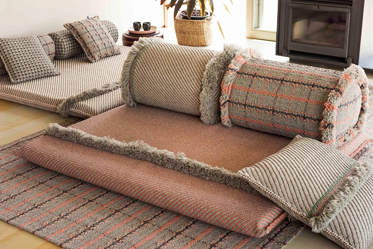 Garden Layers Rug - Tartan Terracotta