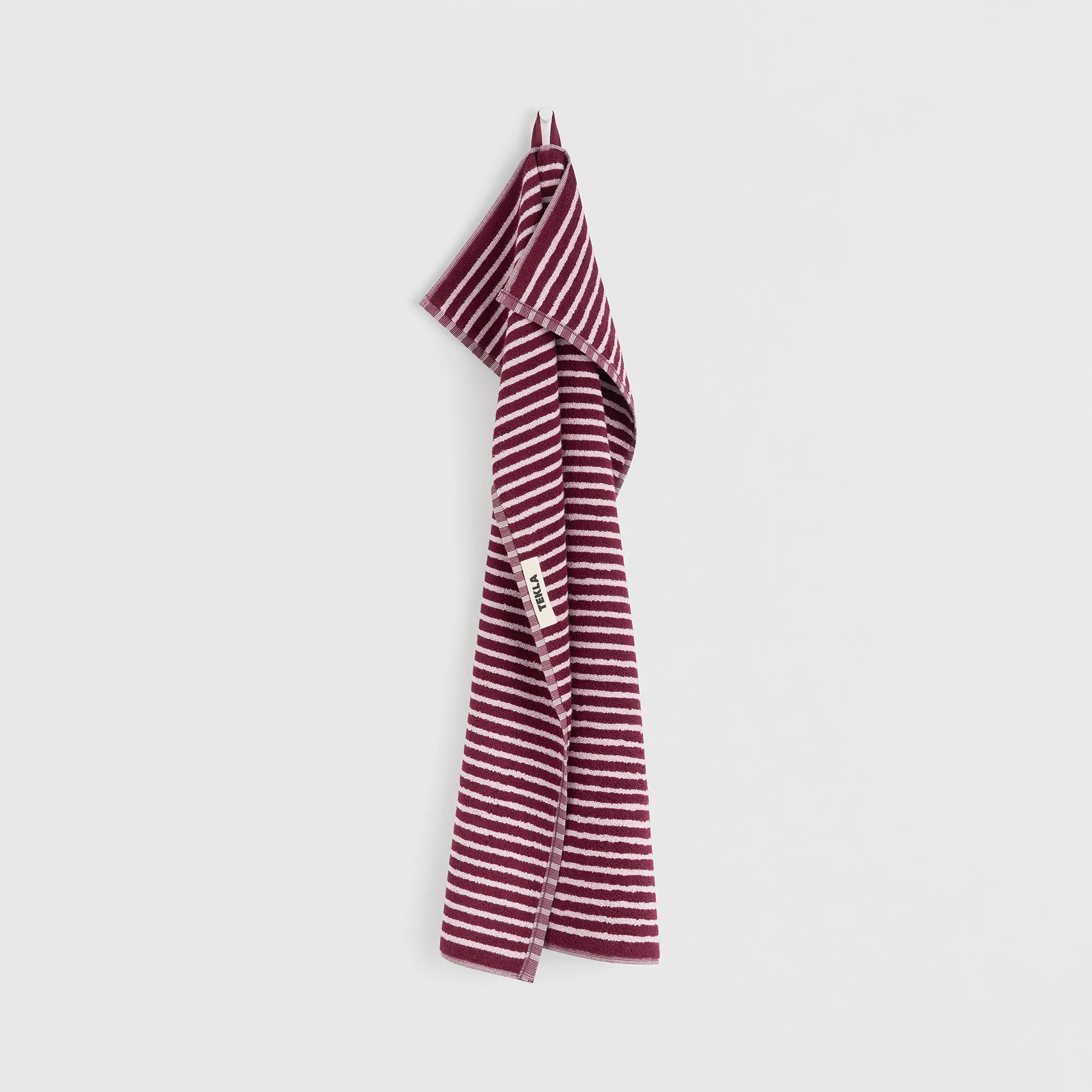 Terry Red & Rose Stripes håndkle - 7
