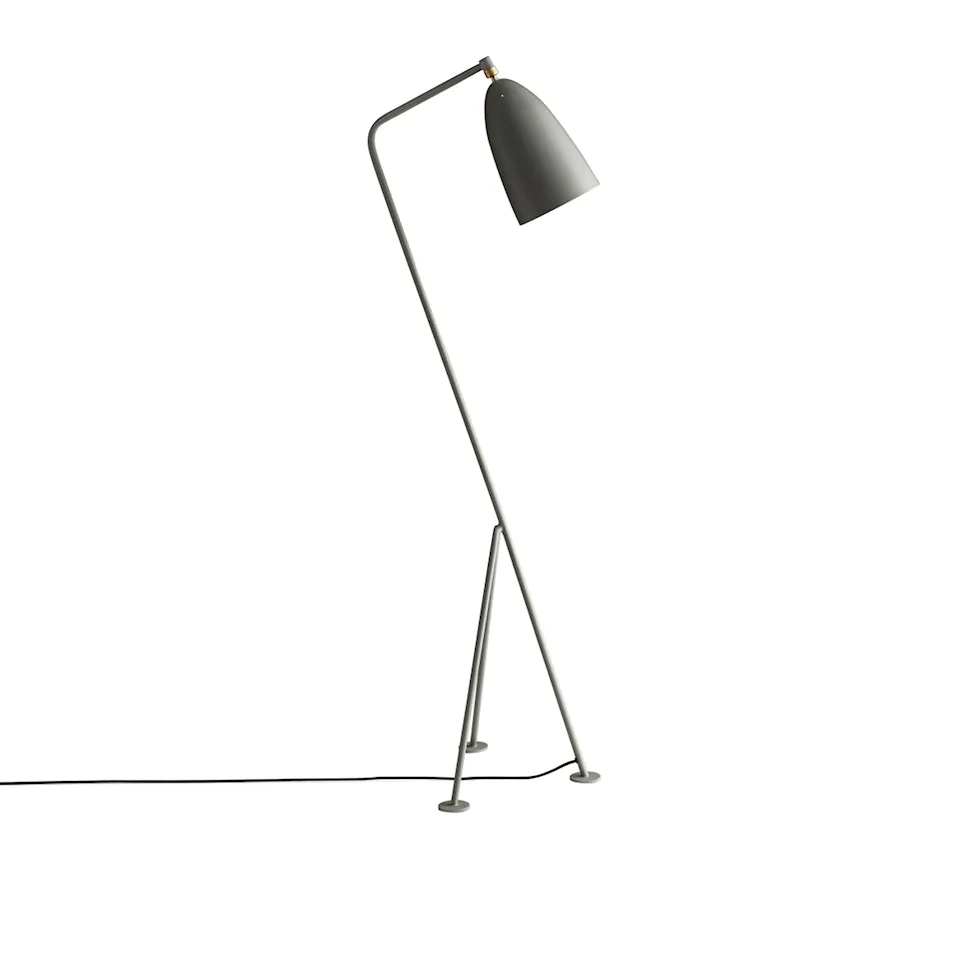 Gräshoppa Floor Lamp, Dusty Blue Semi Matt