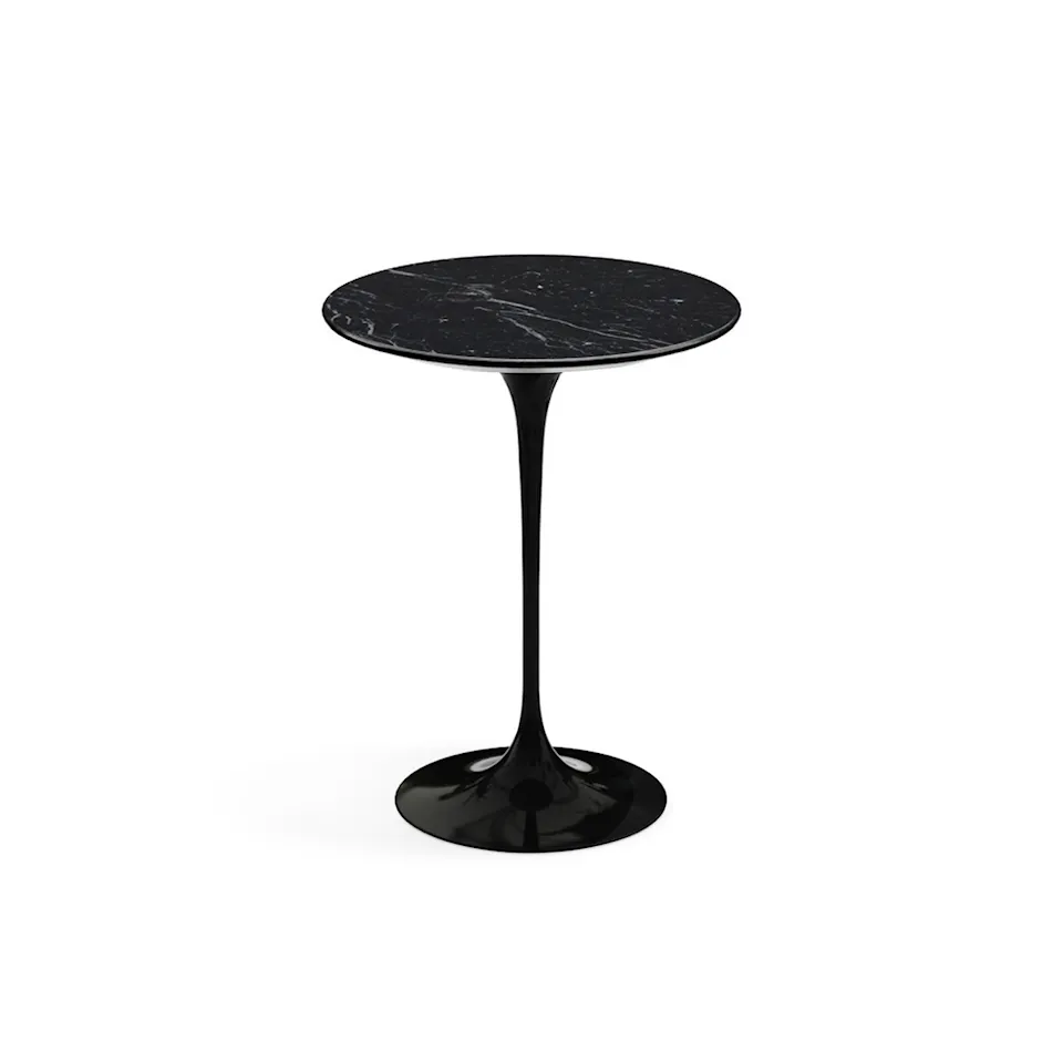 Saarinen Round sidebord Ø 41 cm Black