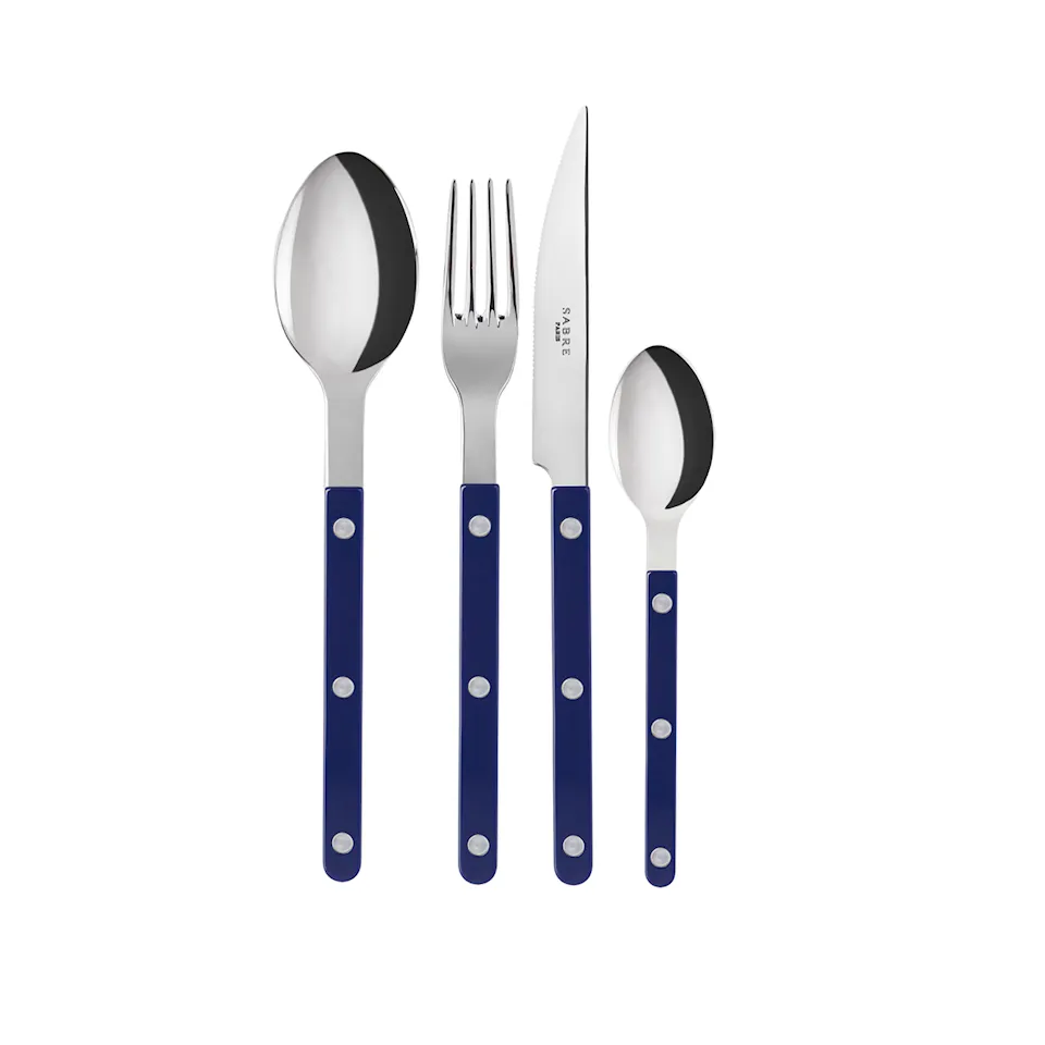 Bistrot Shiny Solid / 24 Pieces Cutlery Set / Navy Blue