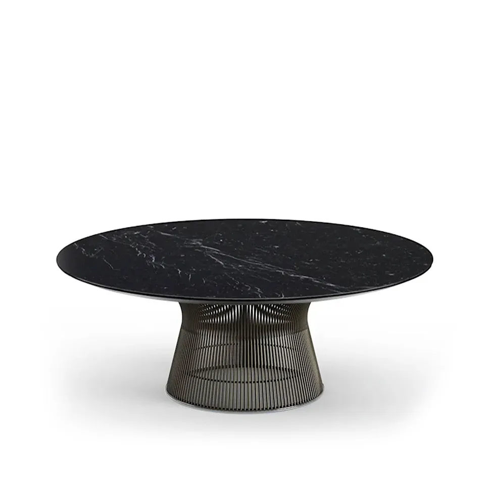 Platner salongbord Ø 92 cm Bronse Metallic