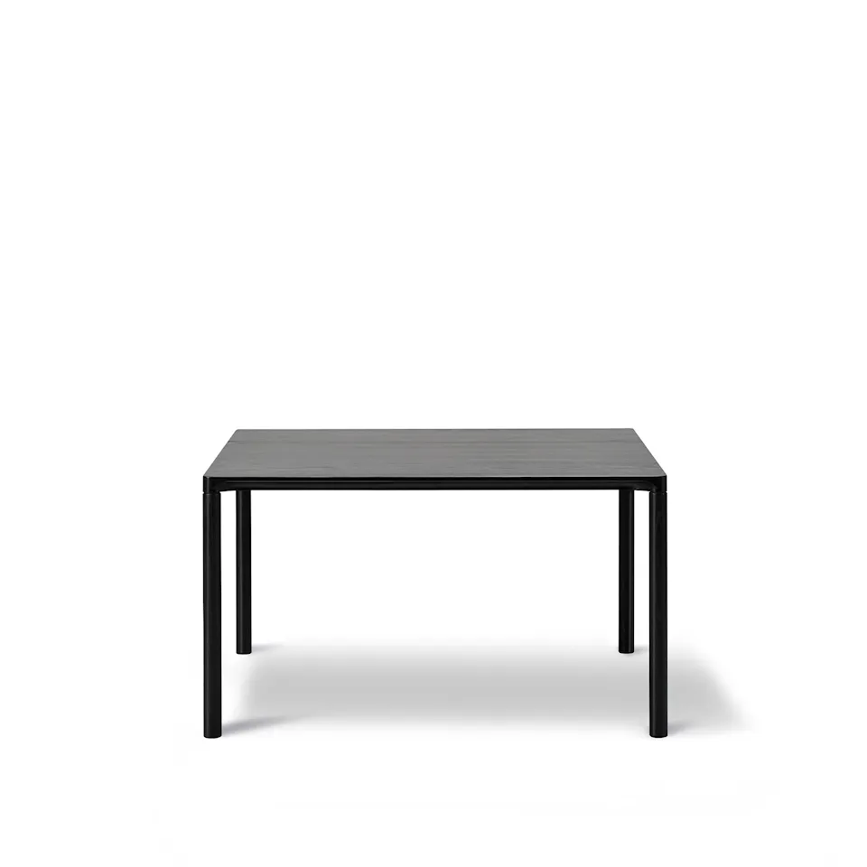 Piloti Table, 75 x 75 cm, Black lacquered oak