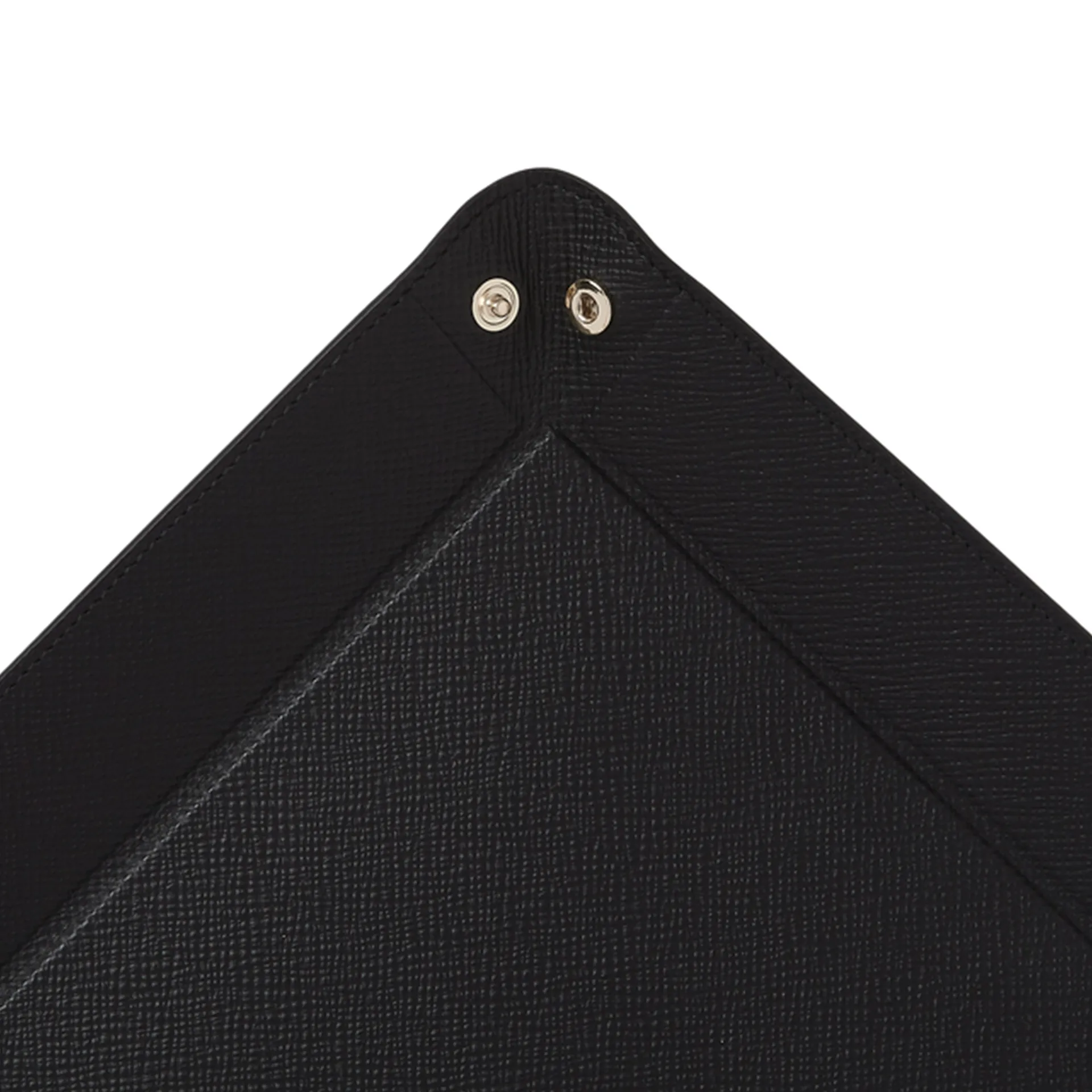 Panama Large Rectangular Trinket Tray - Black - Smythson - NO GA