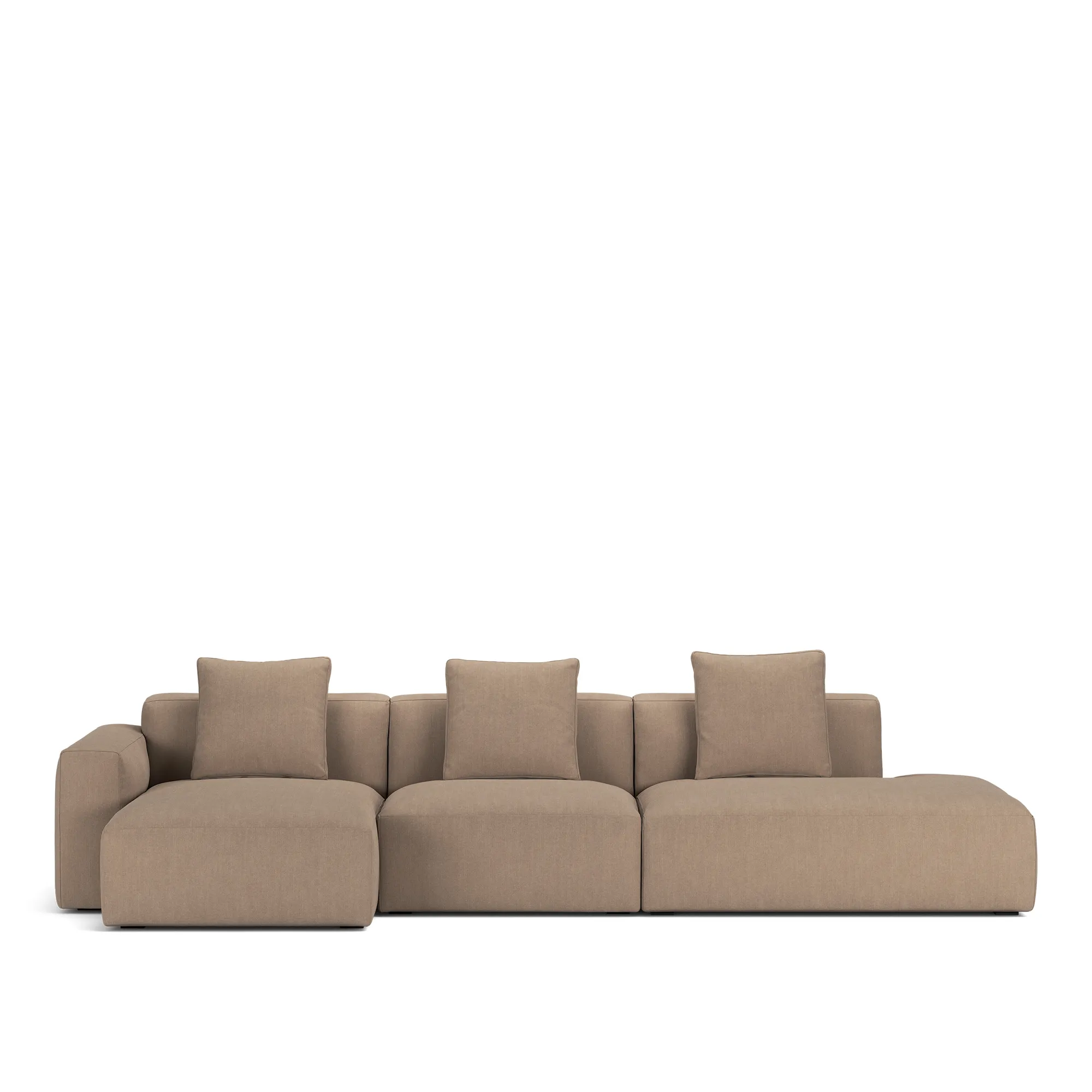 Brick 3-seters sofa sjeselong åpen ende høyre - 10