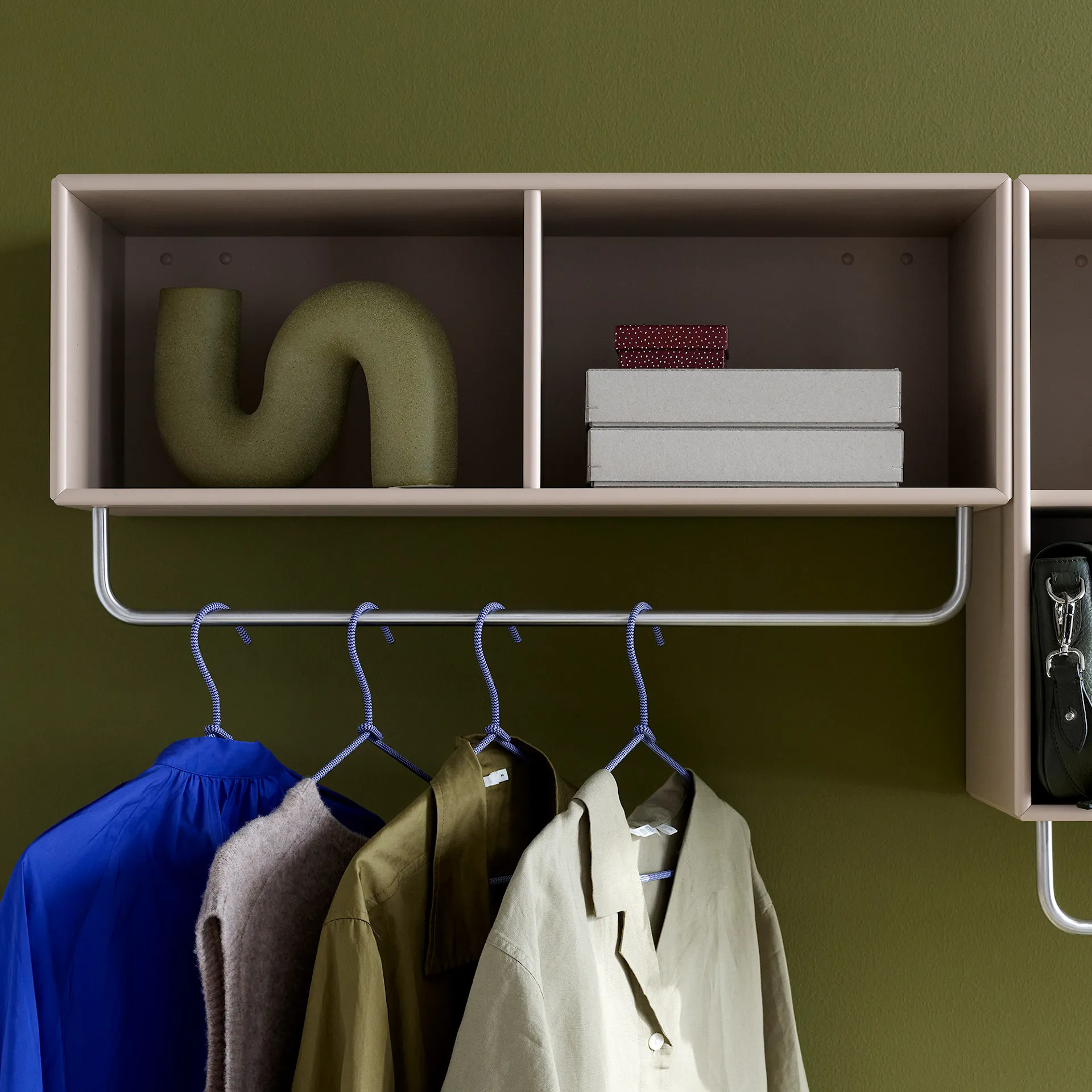 Coat Shelf With Clothes Rack - Azure - Montana - Peter J. Lassen - NO GA