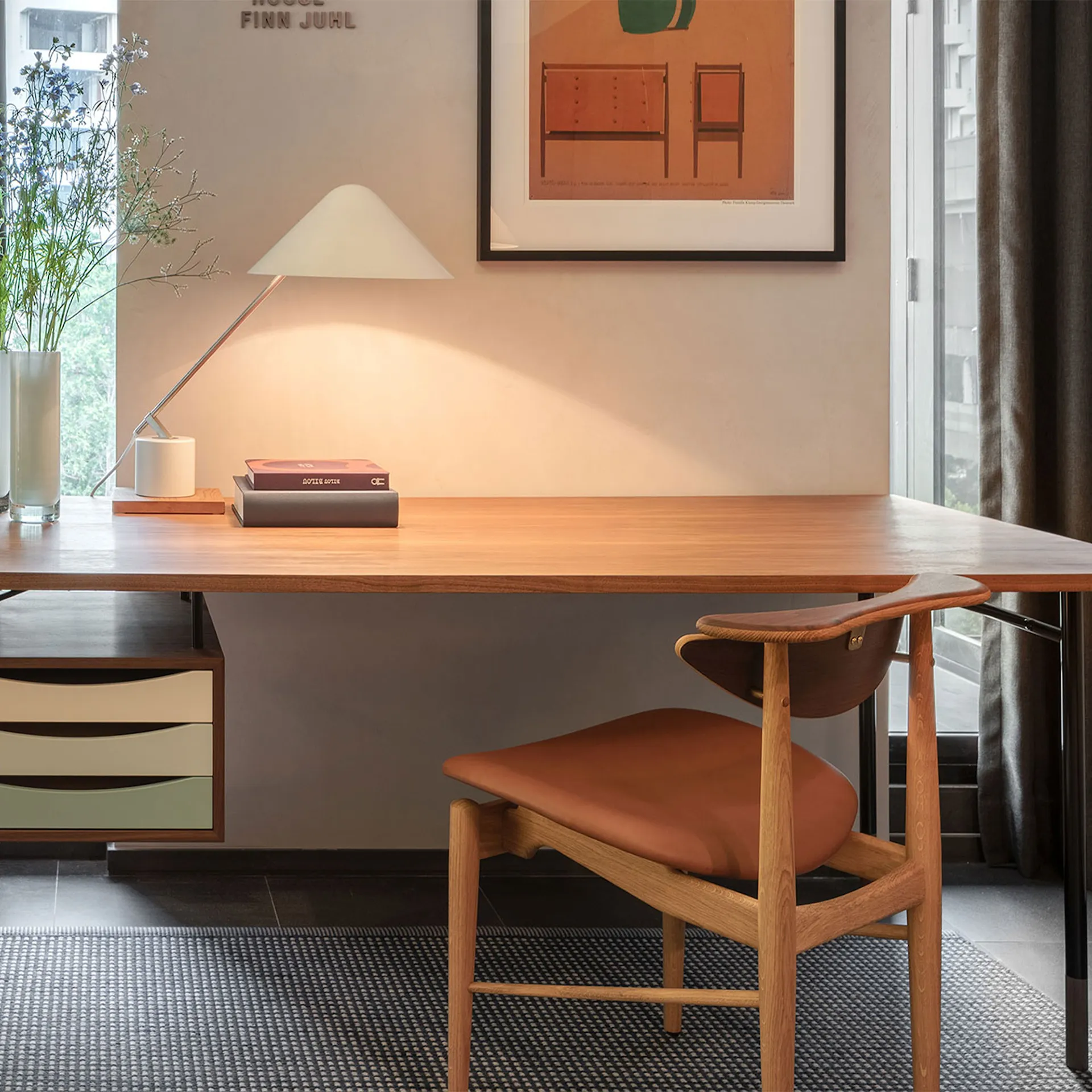 Reading stol Dark oiled Oak/Walnut - House of Finn Juhl - Finn Juhl - NO GA