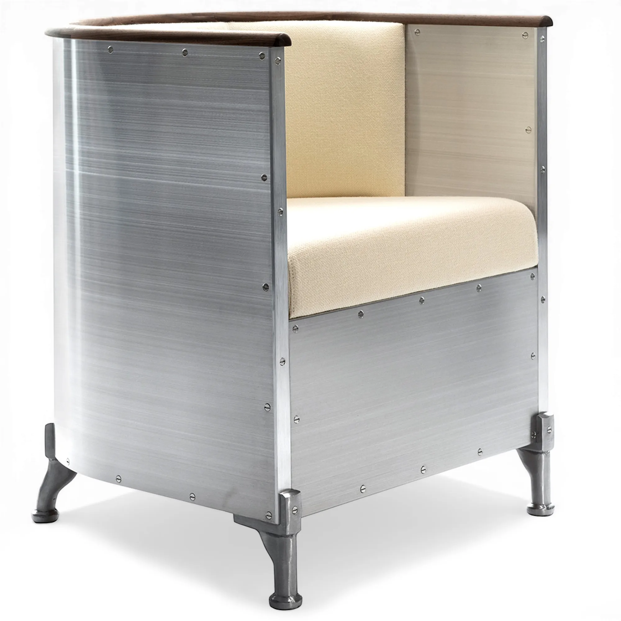 Lenestol i aluminium Polert aluminium - 1