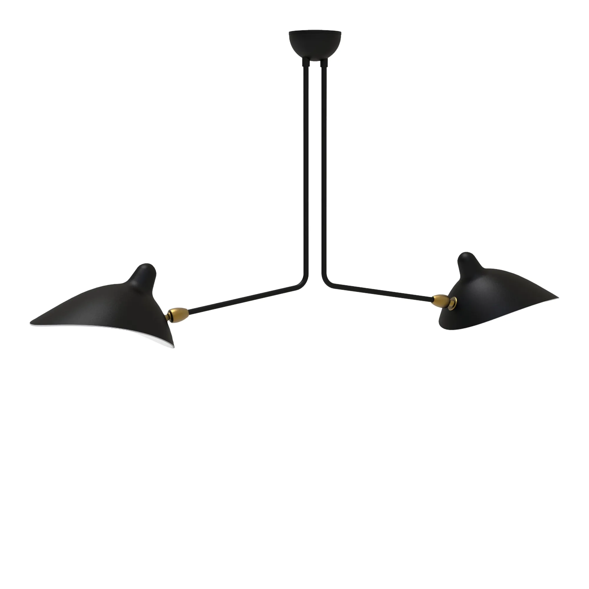 Two Fixed Arms taklampe - 1