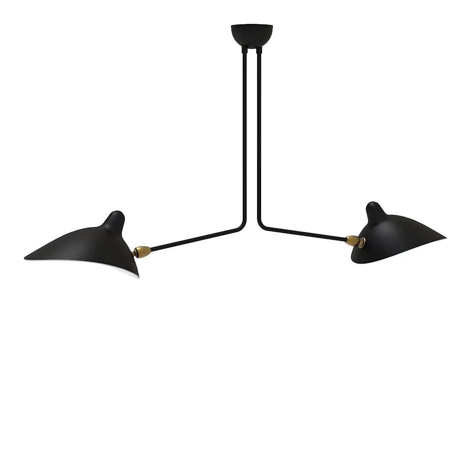 Two Fixed Arms taklampe