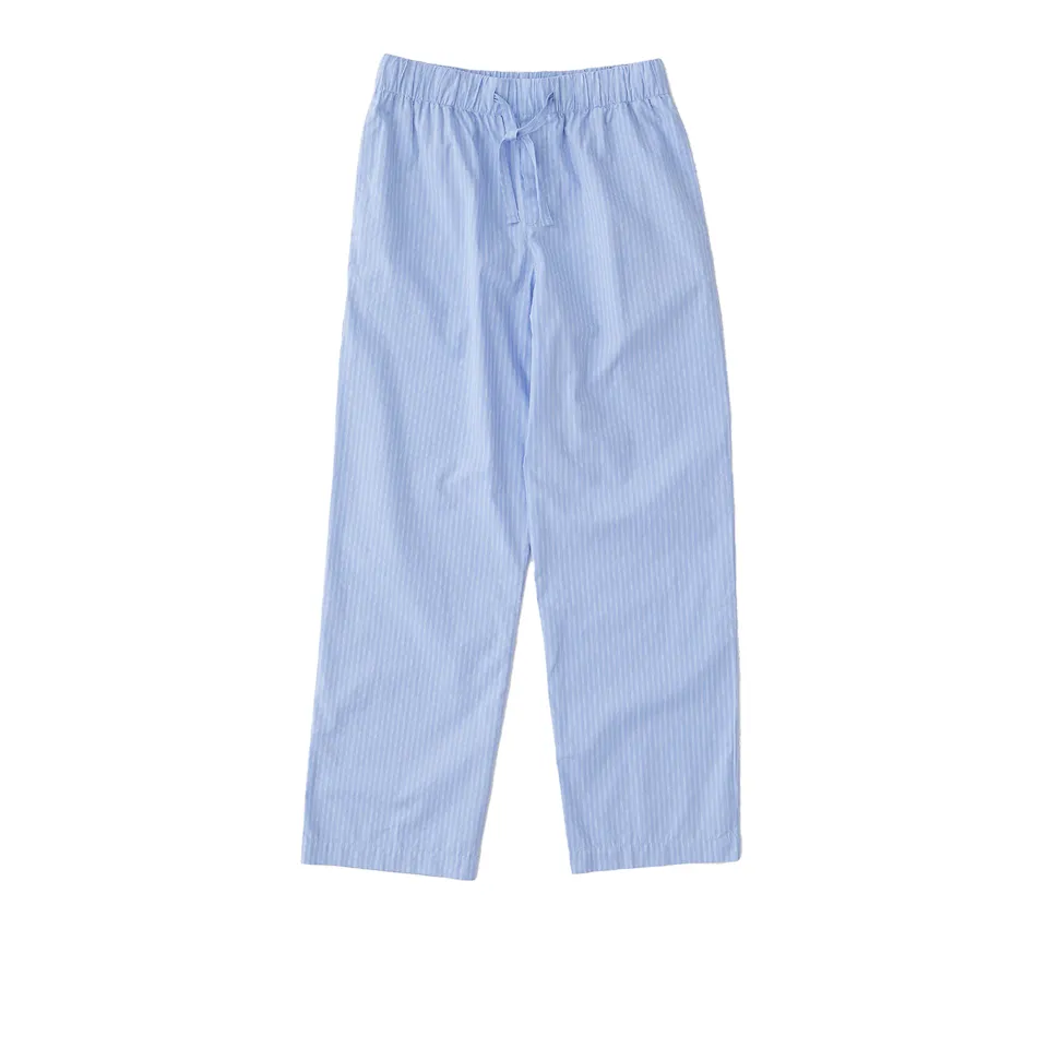 Poplin Pyjamas Pants Blue Pin Stripes