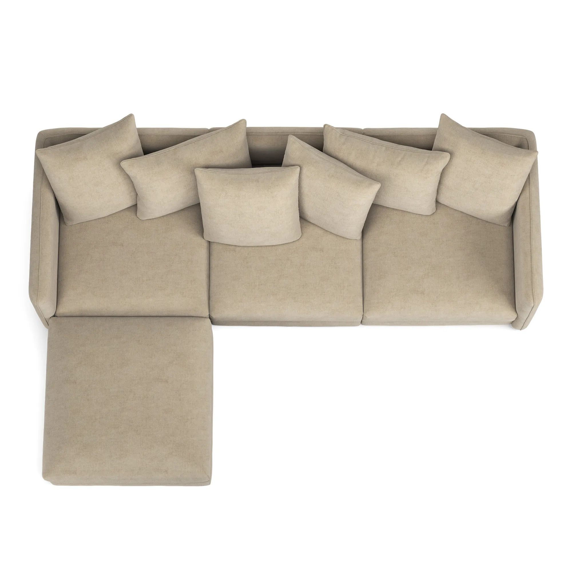 Pavarotti 01 3-seters sofa med fotskammel - 8