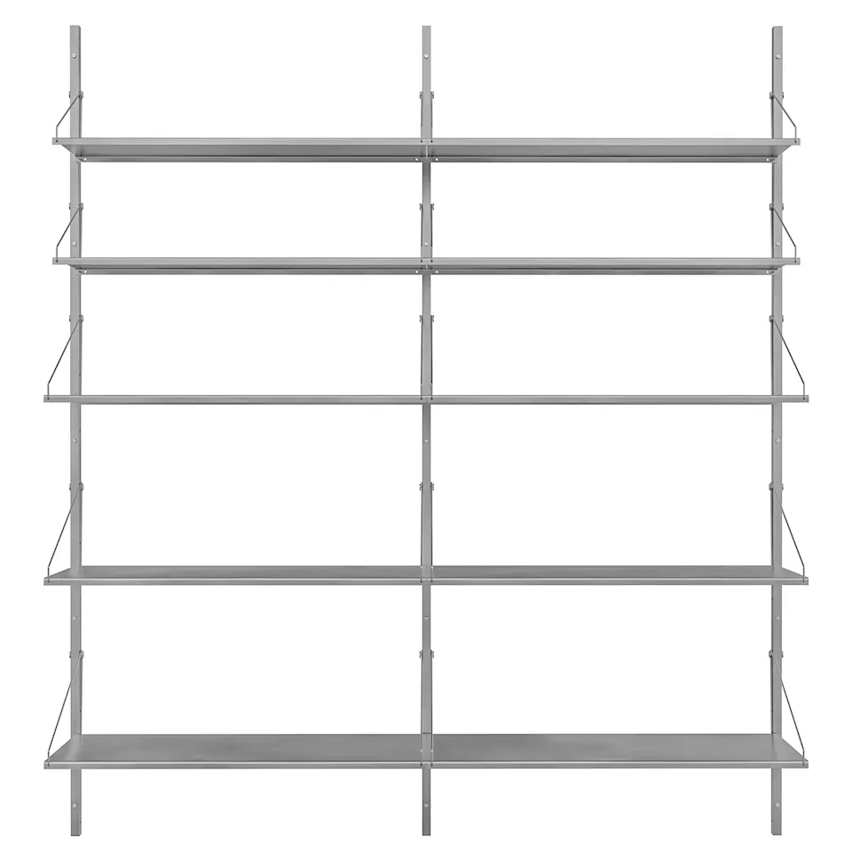 Shelf Library Double Section hyllesystem 185/80