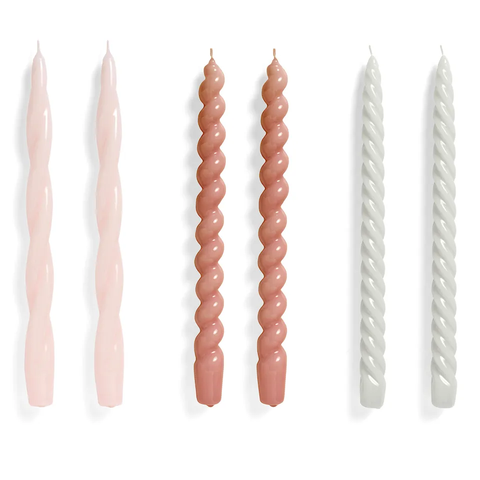 Candle Long Mix lys 6-pakning