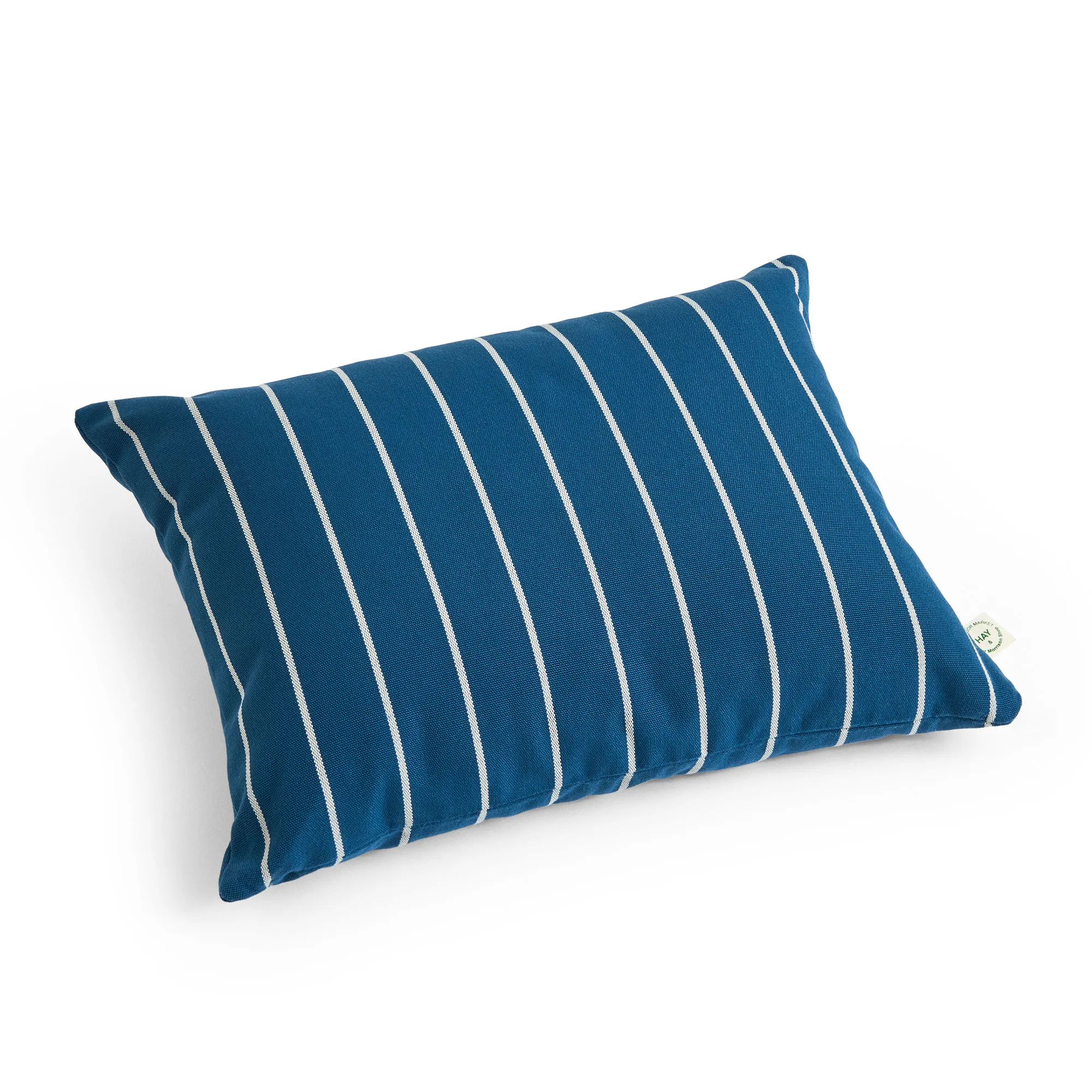 Outdoor Market Cushion 45 x 35 Beige with red stripe - 1