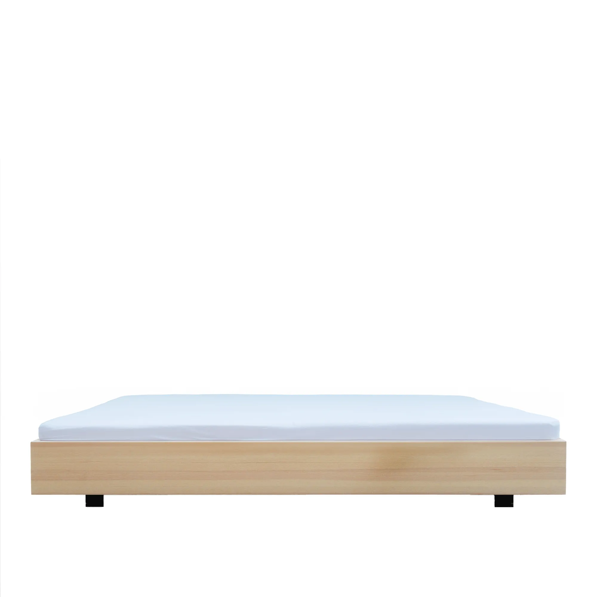 The Floating Bed V2 Natural White &amp; Bed Slats - 1