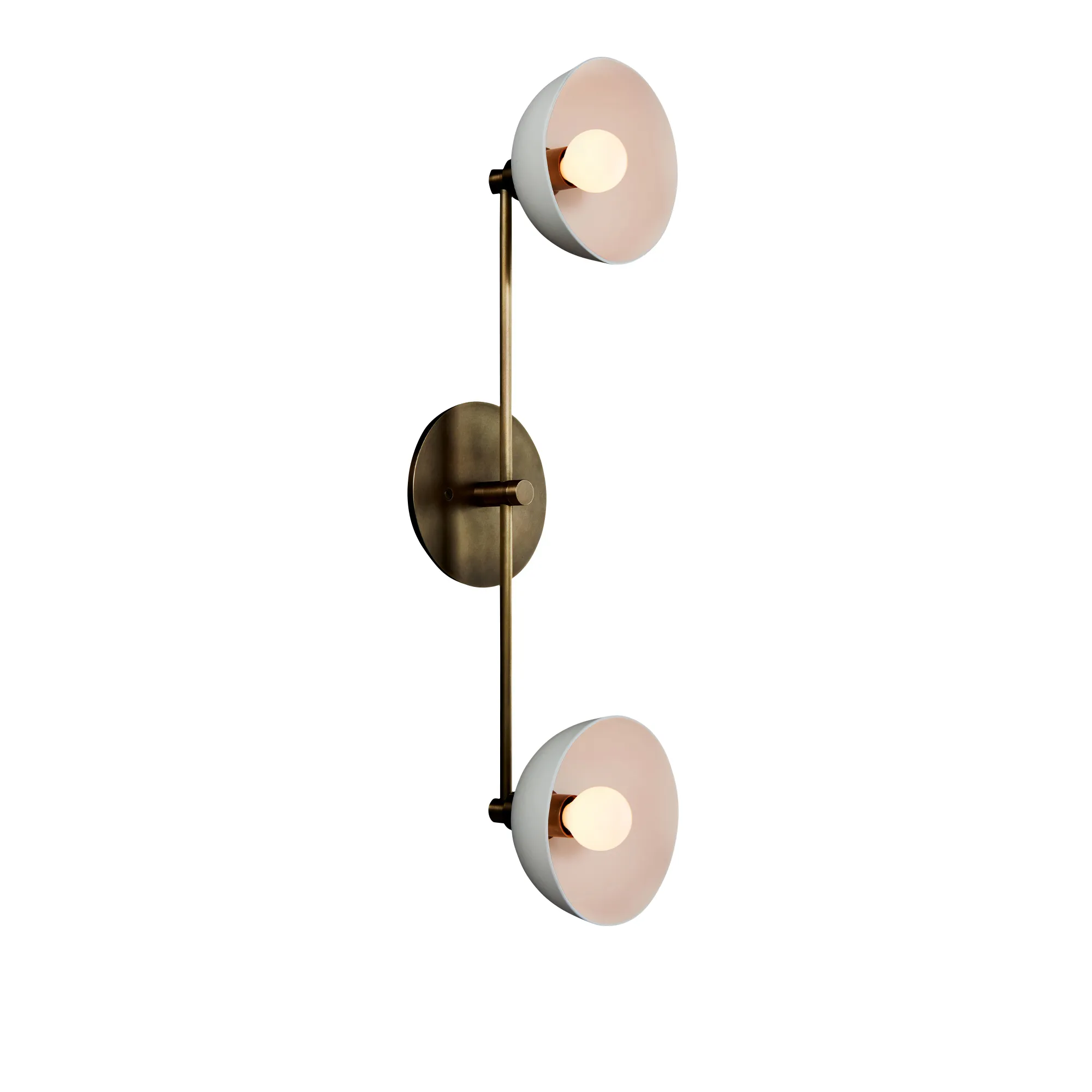 Trapeze 2 Surface - Porcelain/Aged Brass - 1