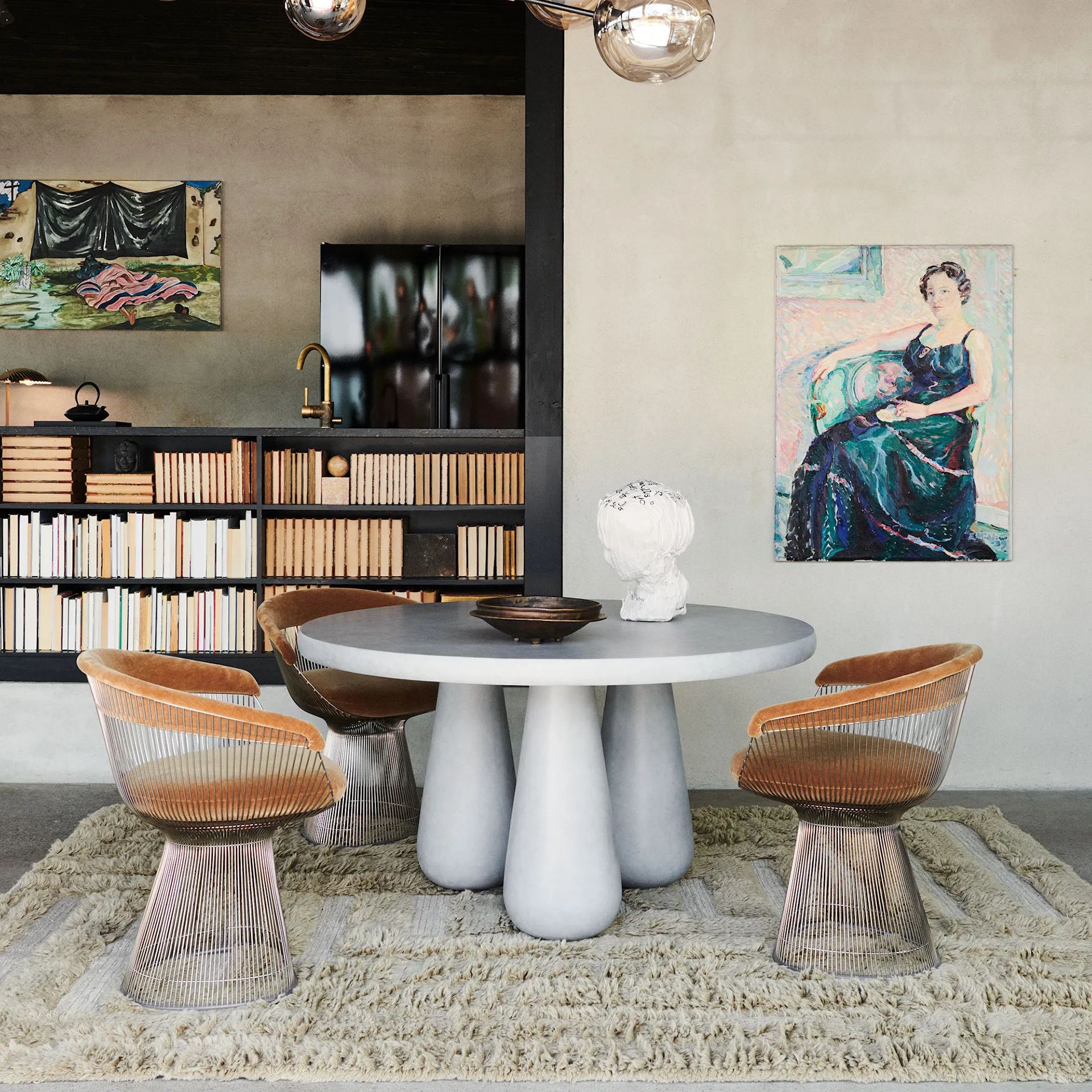 Concrete Dining Table - Dusty Deco - Edin & Lina Kjellvertz - NO GA