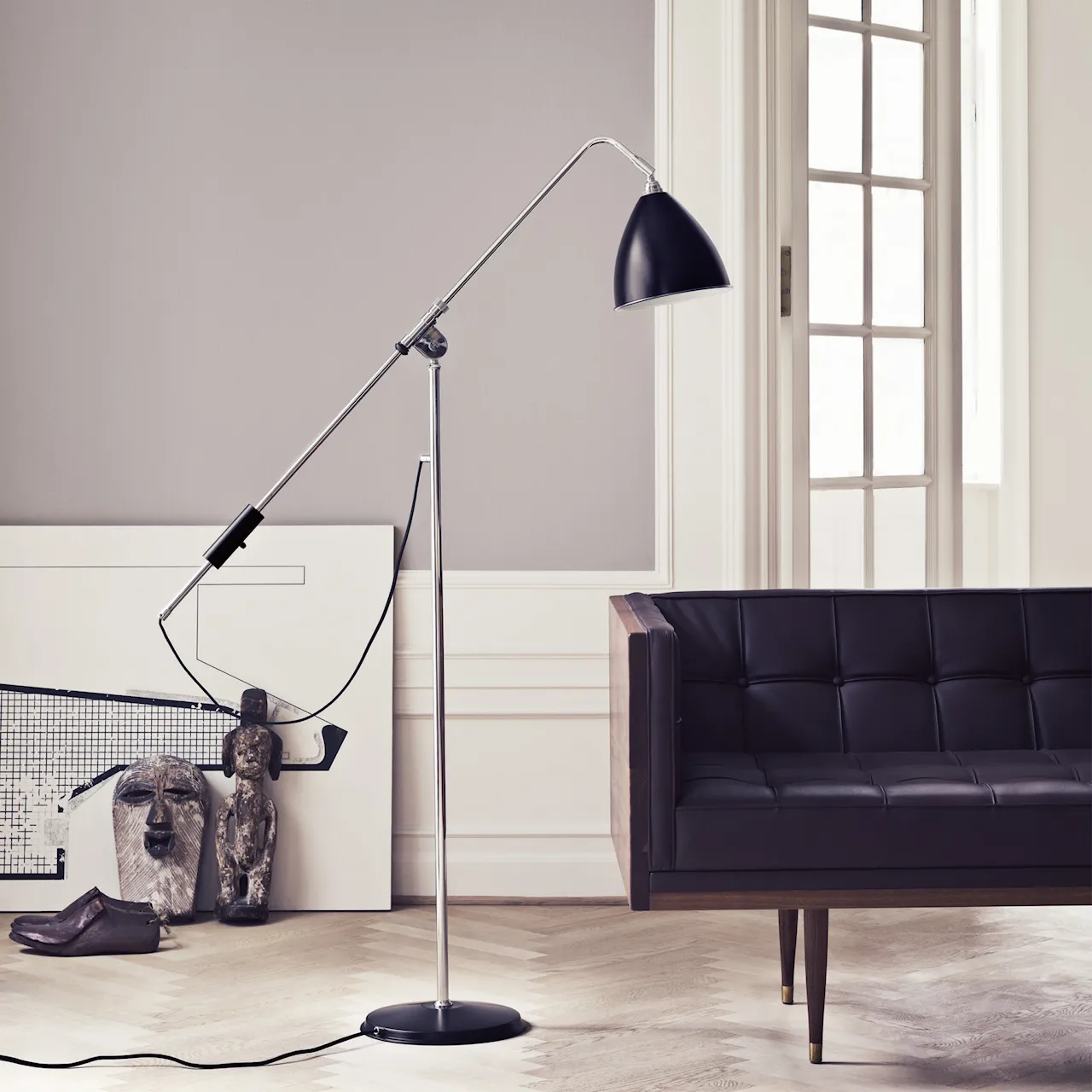 Bestlite BL4 gulvlampe messing