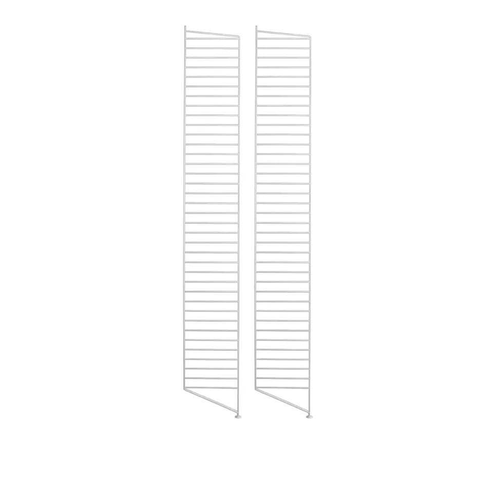 Gulvgavl 200x30cm 2-pack hvit