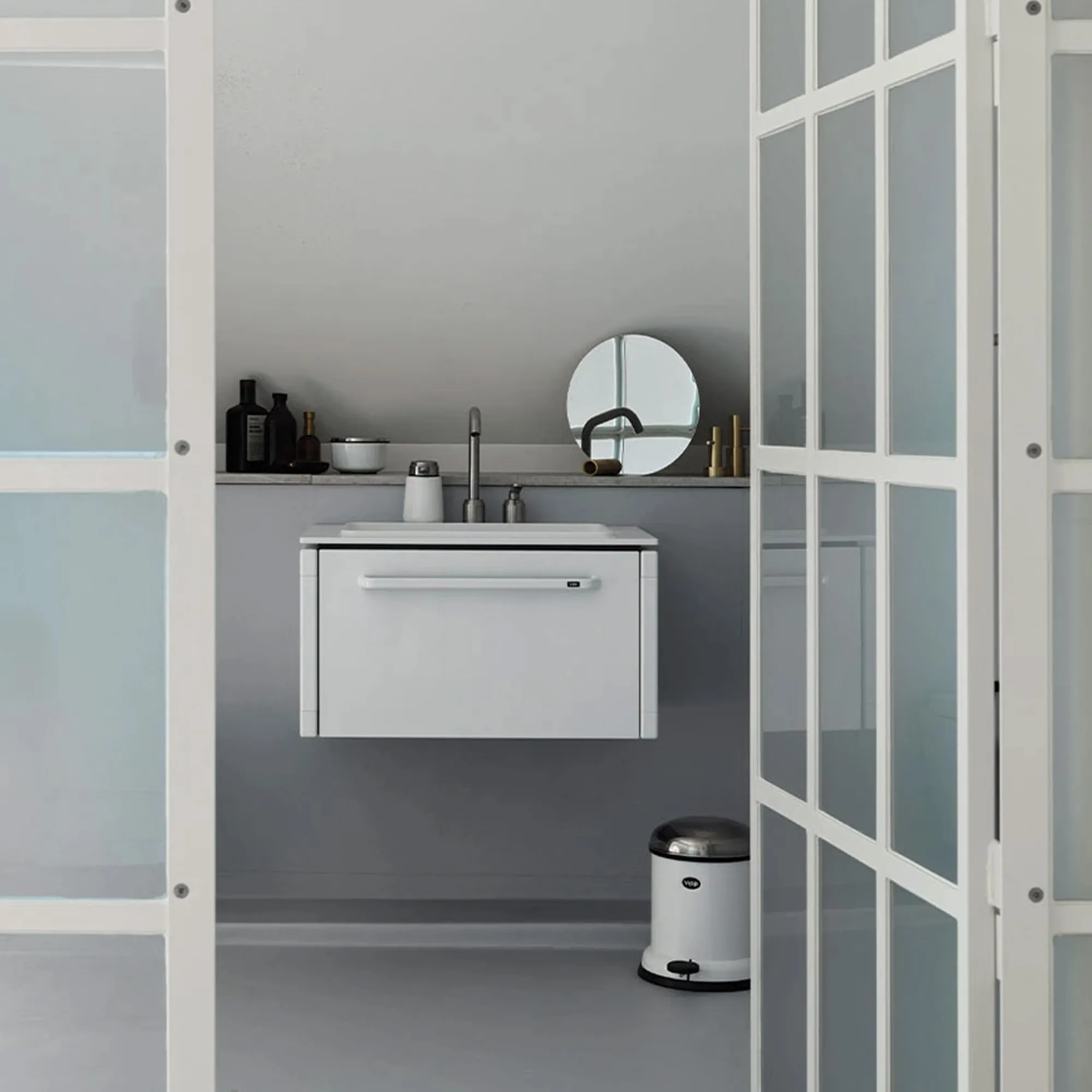 Vipp981 servantskap liten med kran - 3