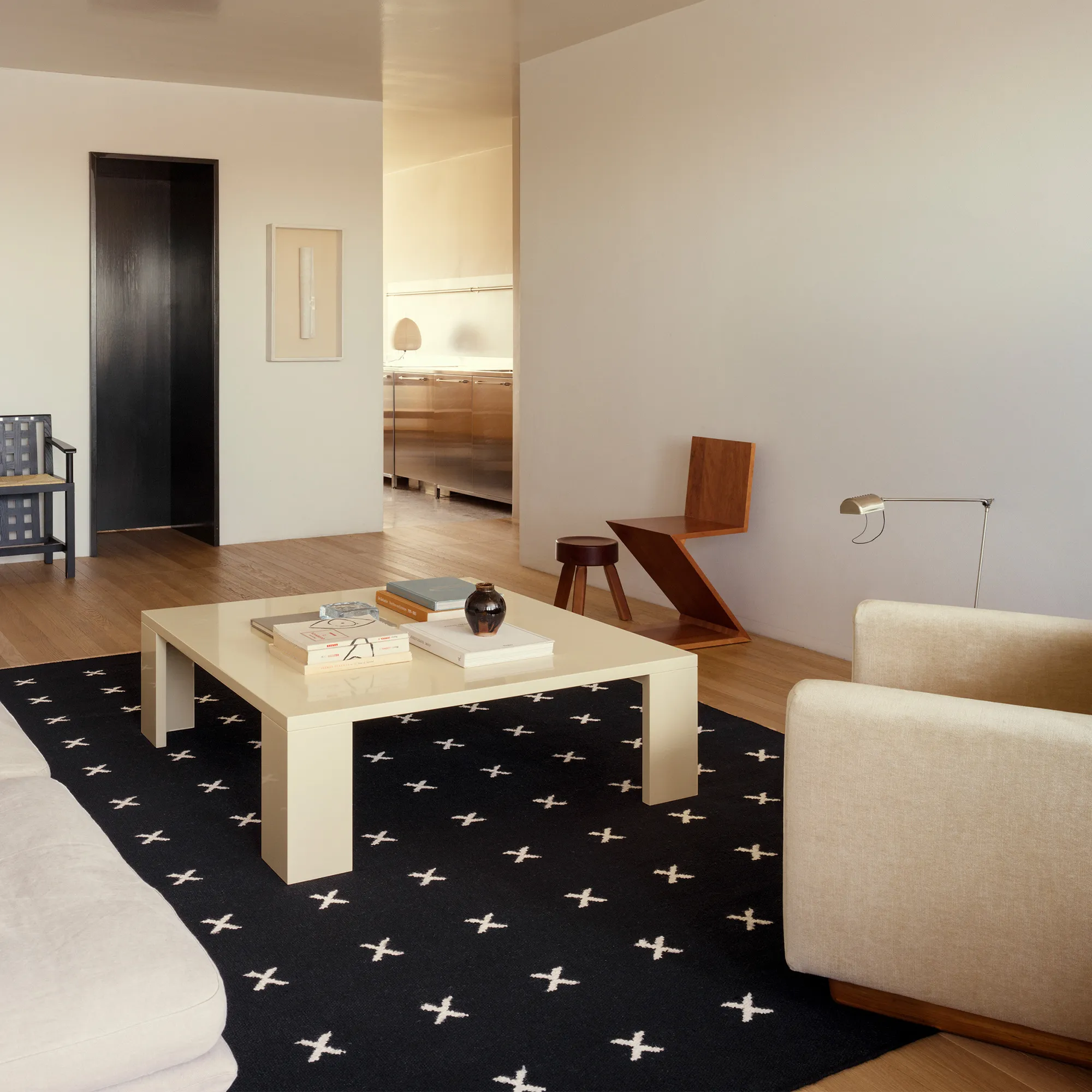 Cross Black/Cream ullteppe - 5
