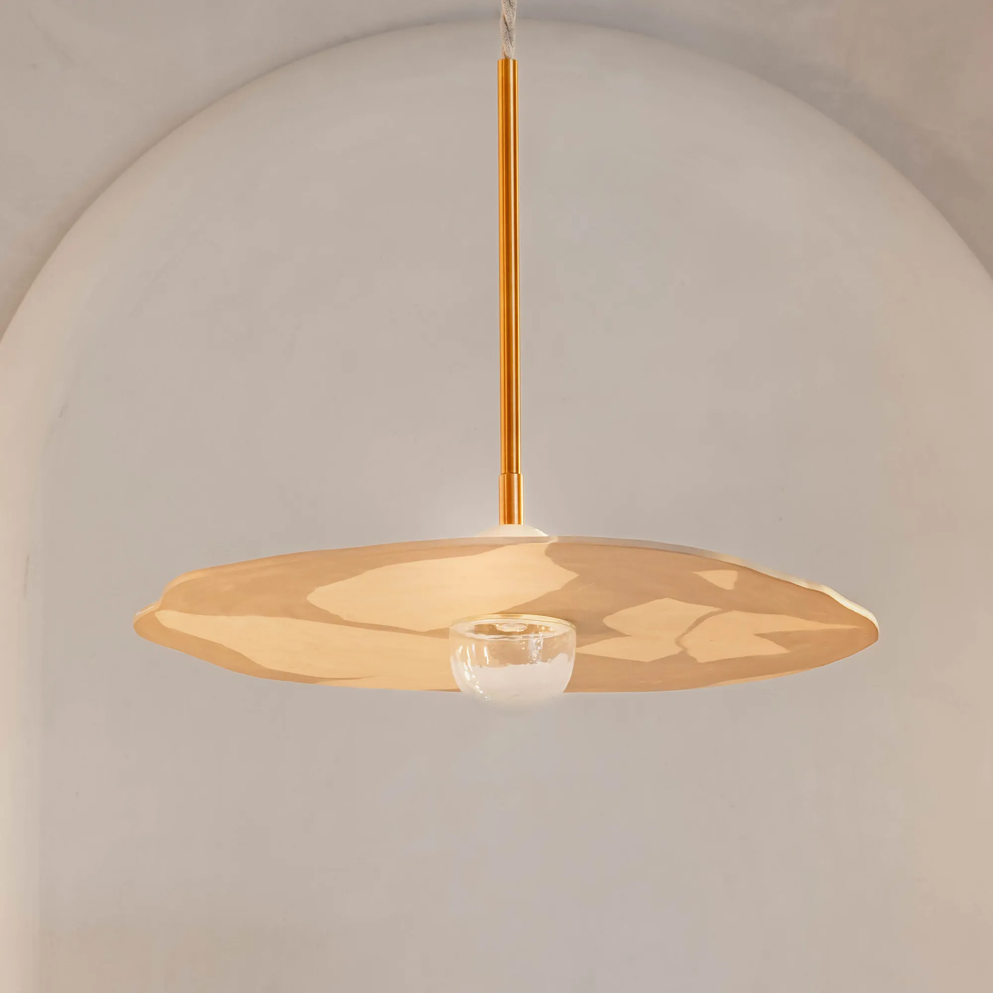 Organic ceramic pendant 35/40cm - 3