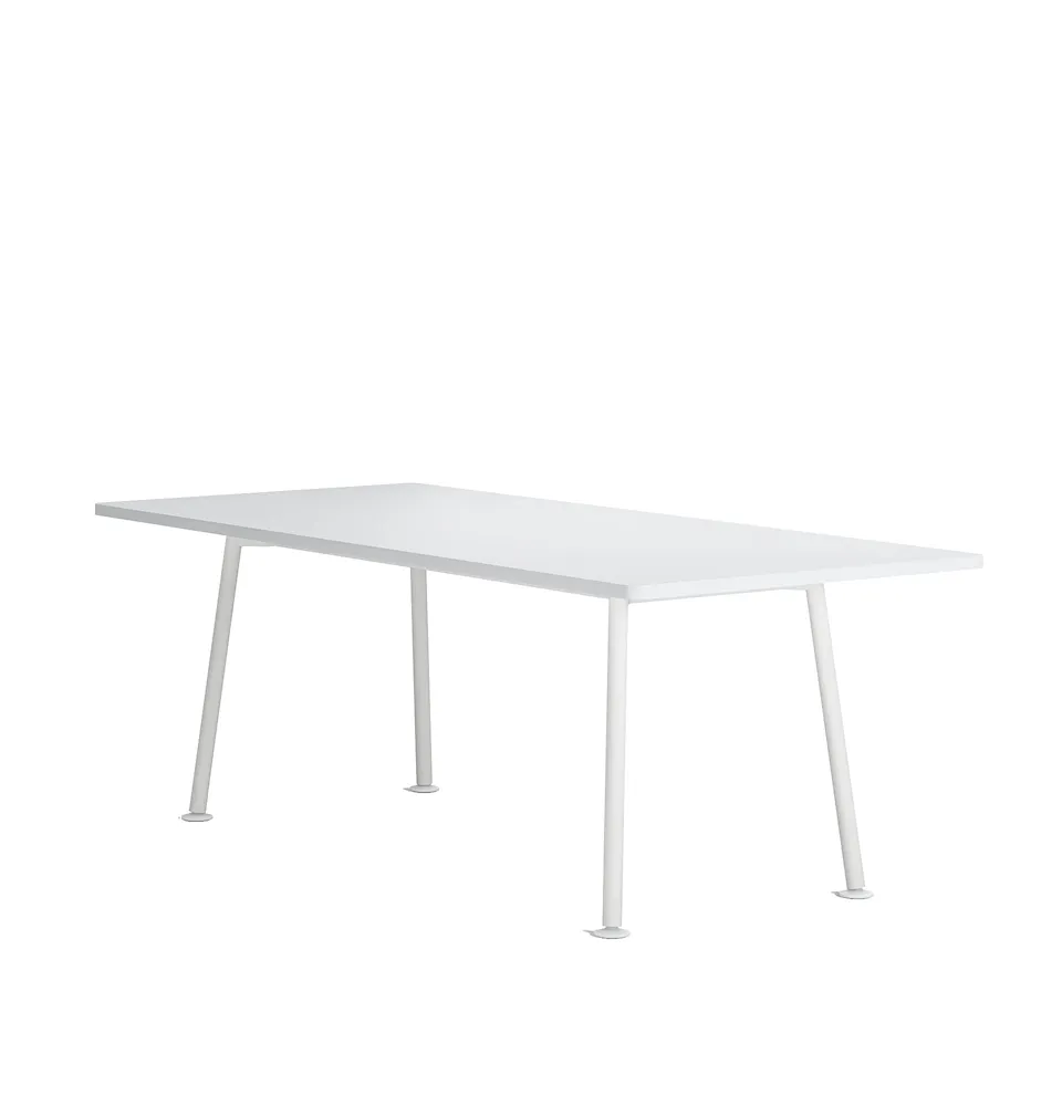 Landa Table - H730, W2000, D900, White Laminate - White