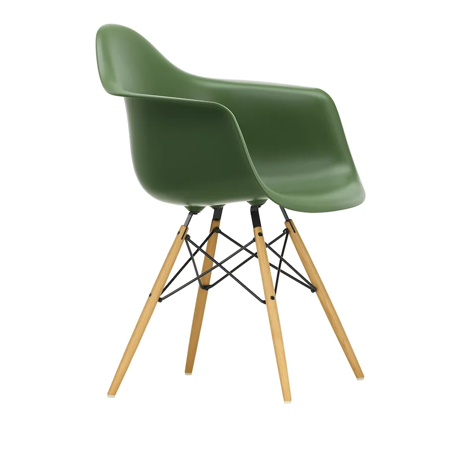 Eames Plastic Armchair DAW - 48 Forest - Ash Honey Tone