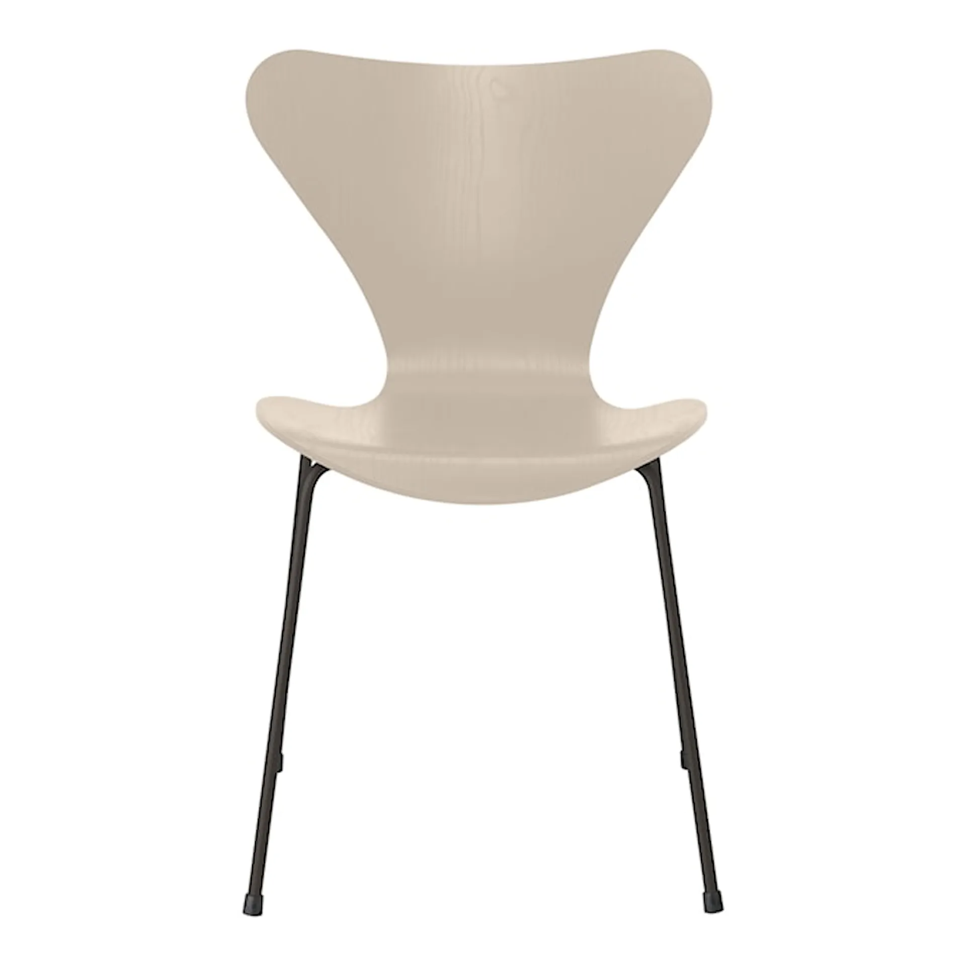 Series 7 stol 3107 askfiner stålram varm grafitt - Fritz Hansen - Arne Jacobsen - NO GA